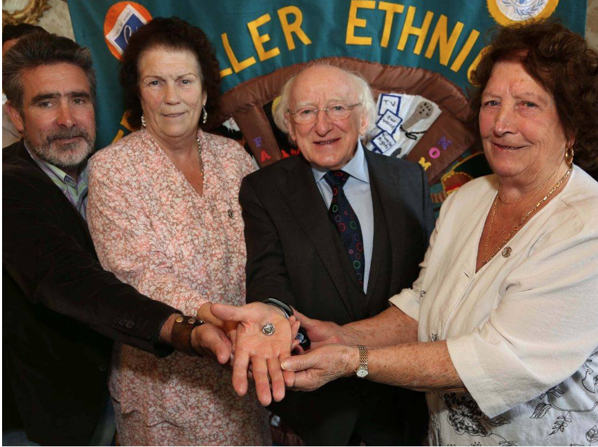 President of Ireland in front of tapestry.png