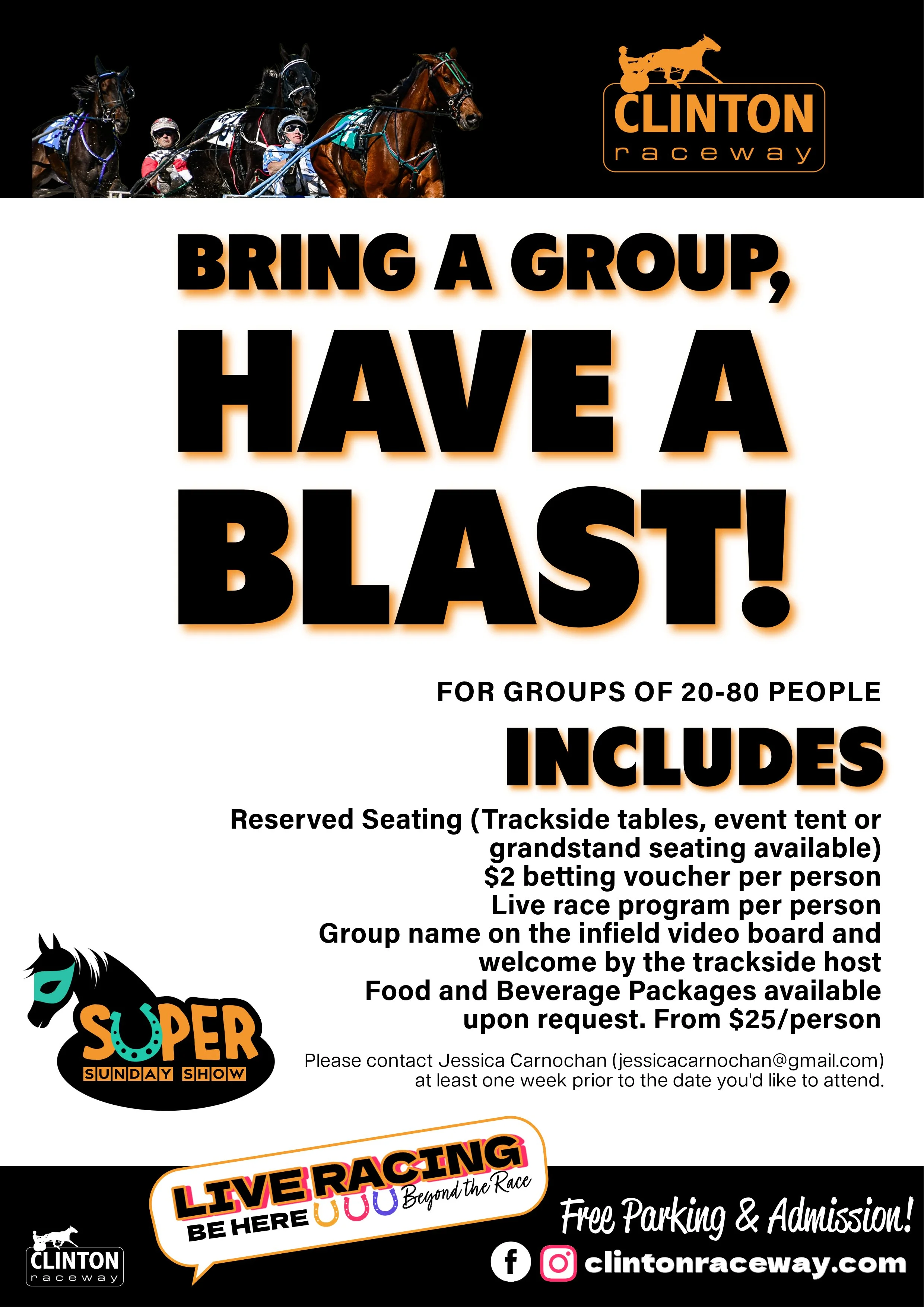 Bring A Group — Clinton Raceway