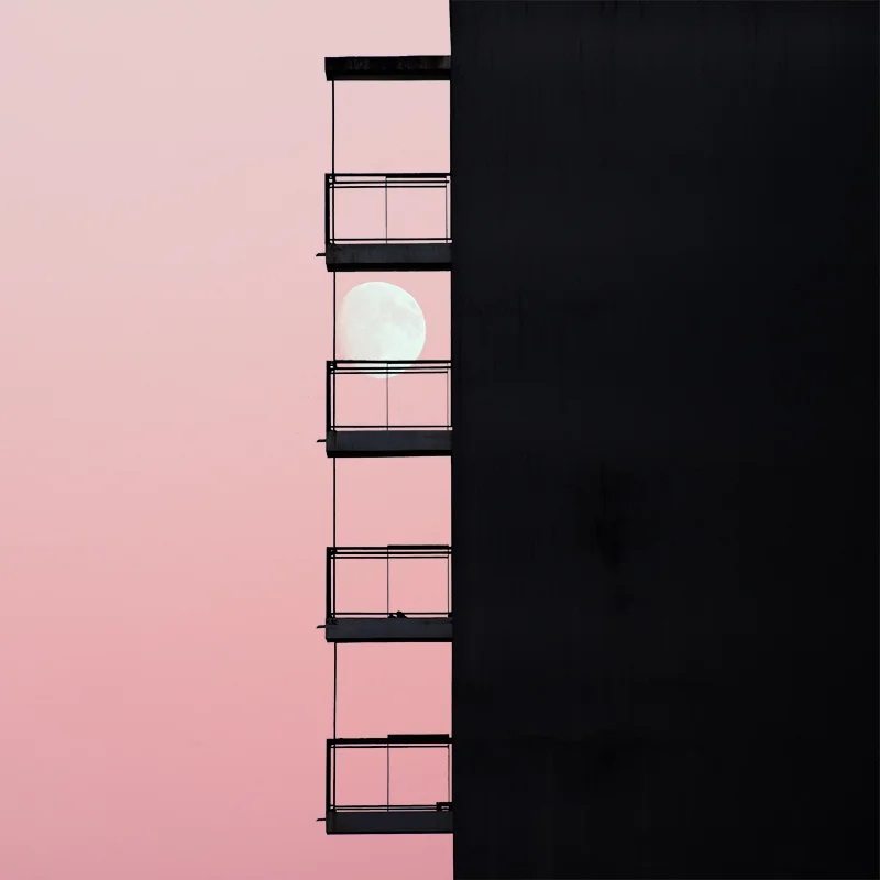 Moon Sunset