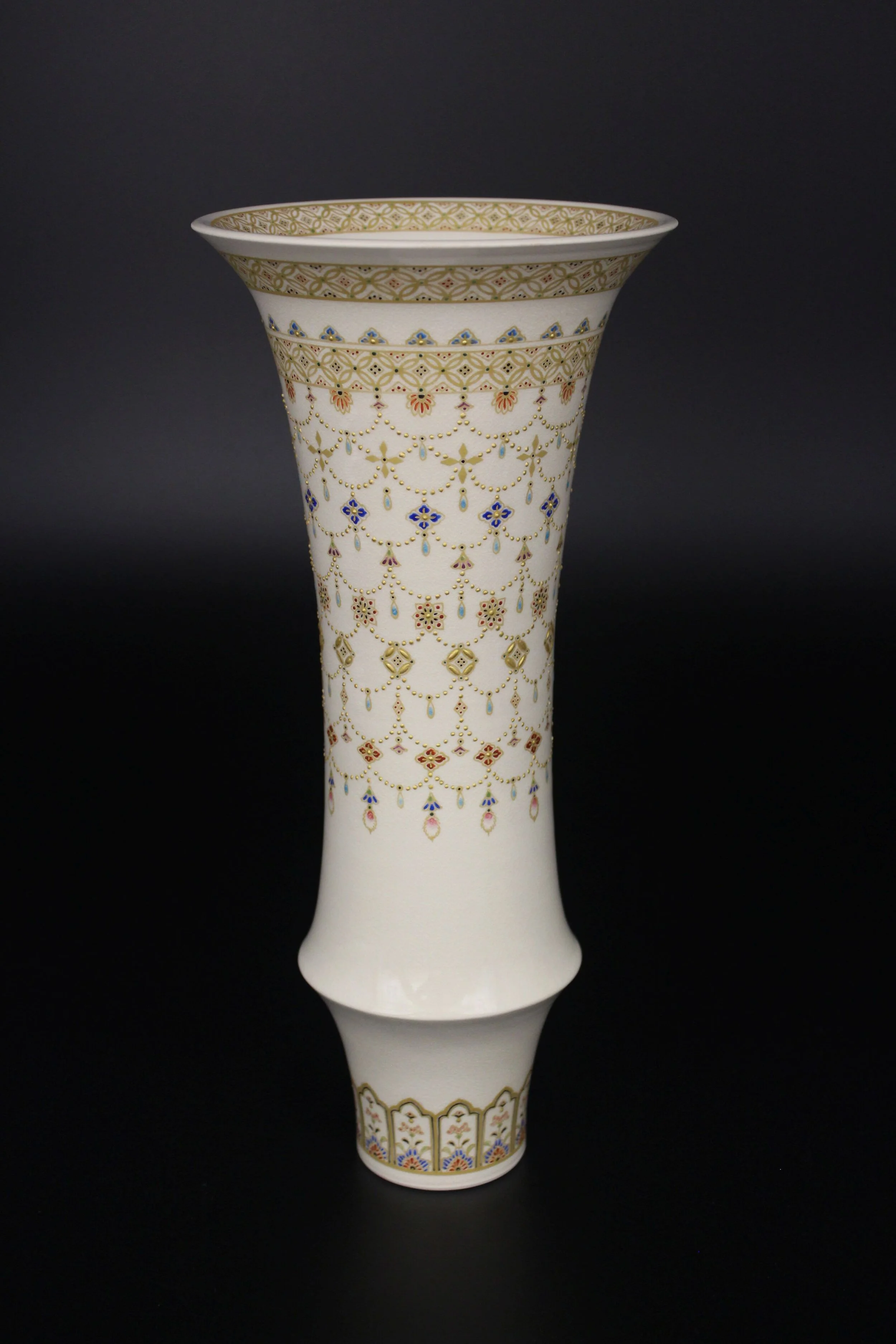 Yoraku Pattern Vase 7.5