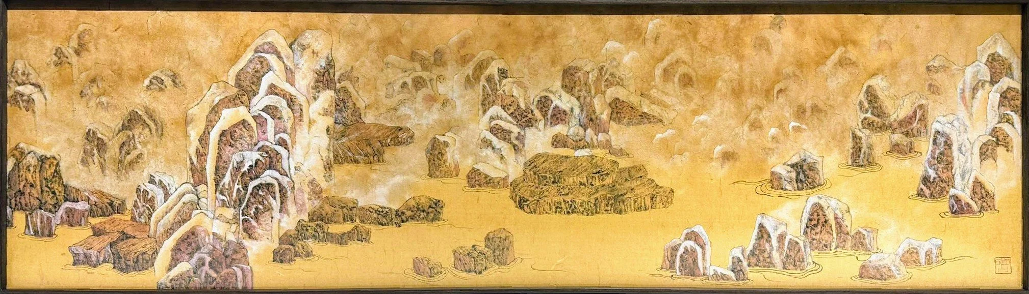 Misty River and Layered Mountains, Medium Well 《擬煙江疊嶂》2023