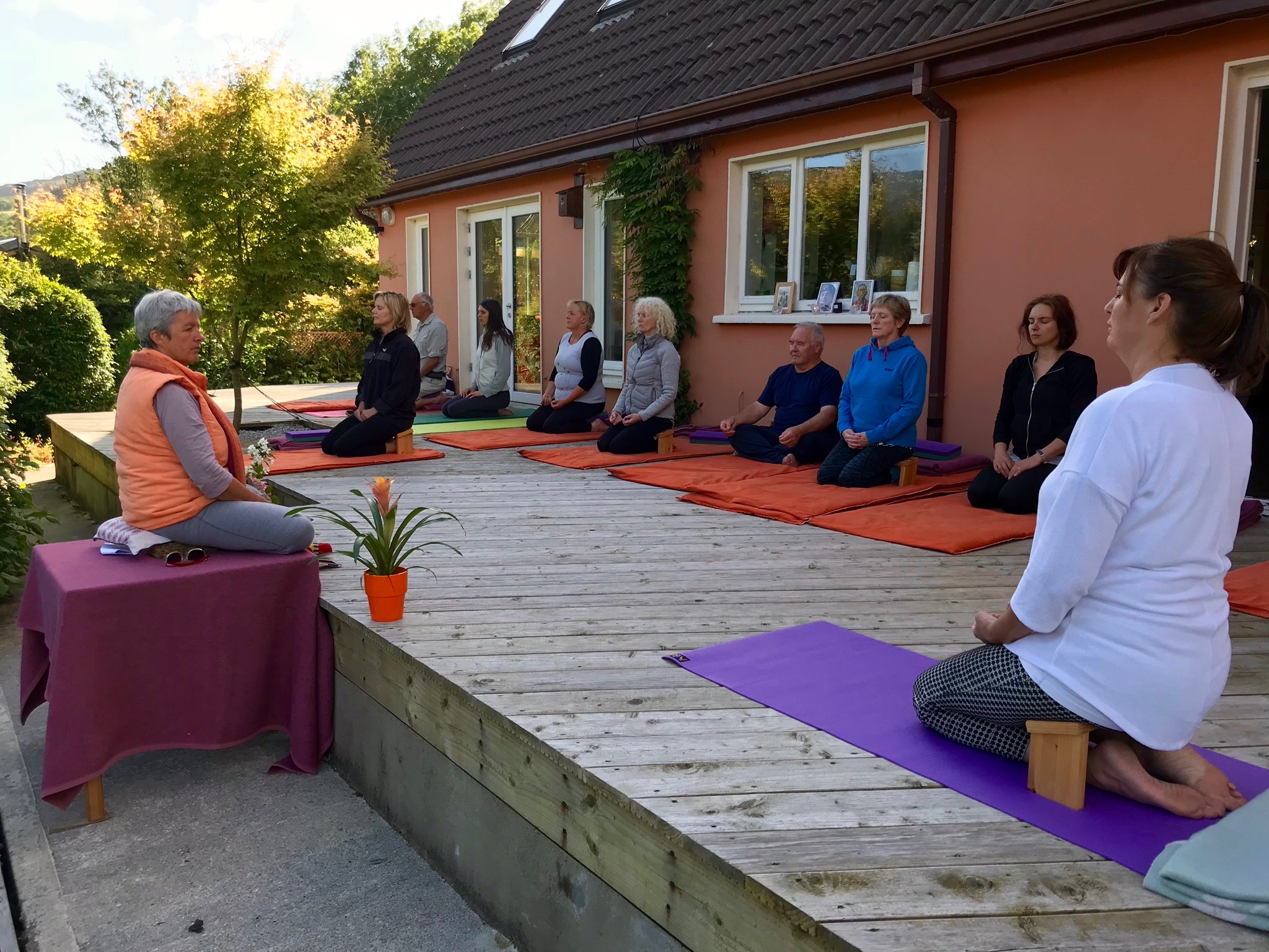 Meditation in Vajrasana on International Yoga Day June 21st 2018