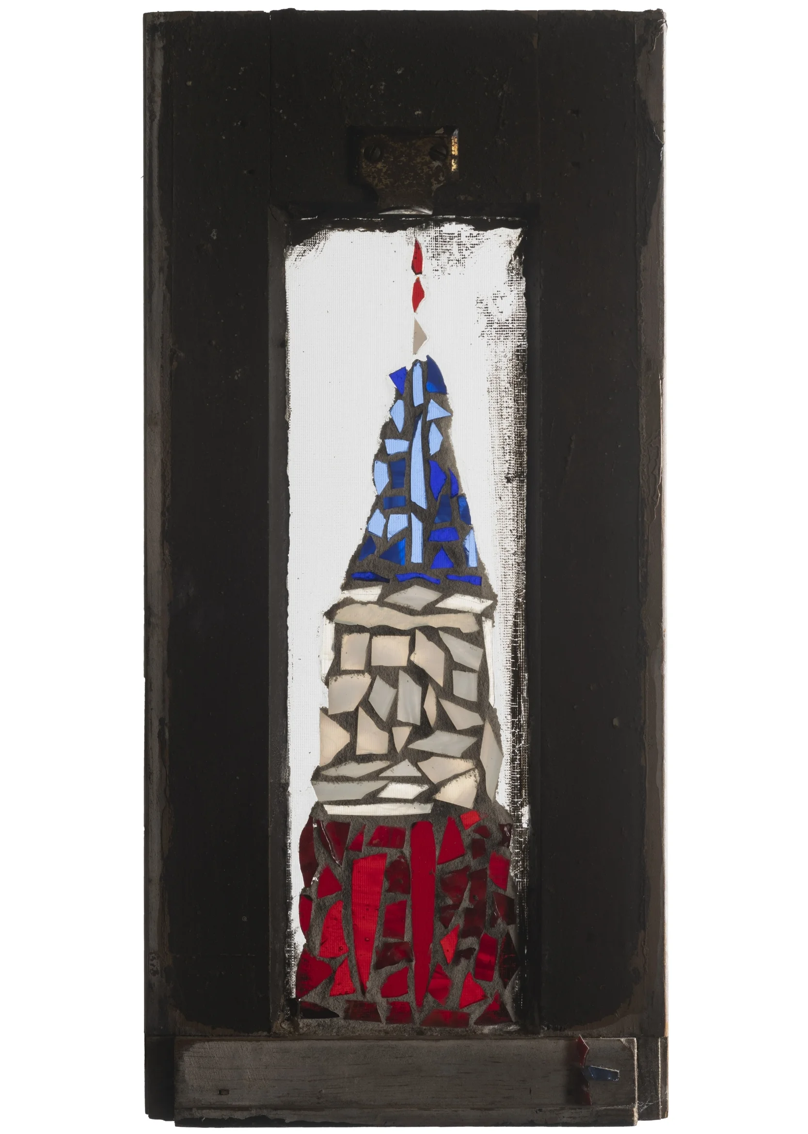 Empire State, 2001. Glass, 16 x 8 in. Window from West 24th St., New York, NY