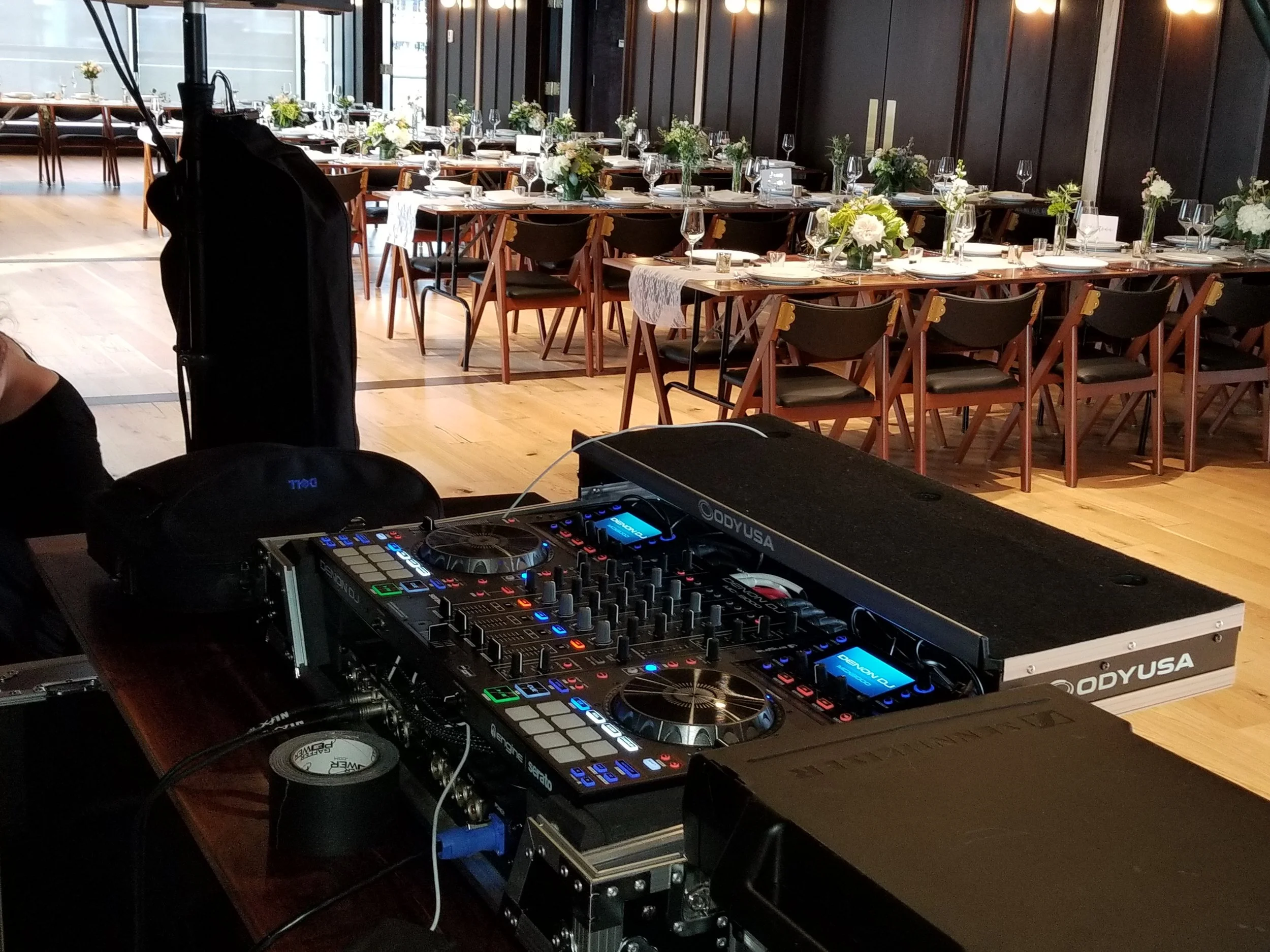 Getting ready to become the first DJ to officially break in the dance floor at District Winery in Washington.