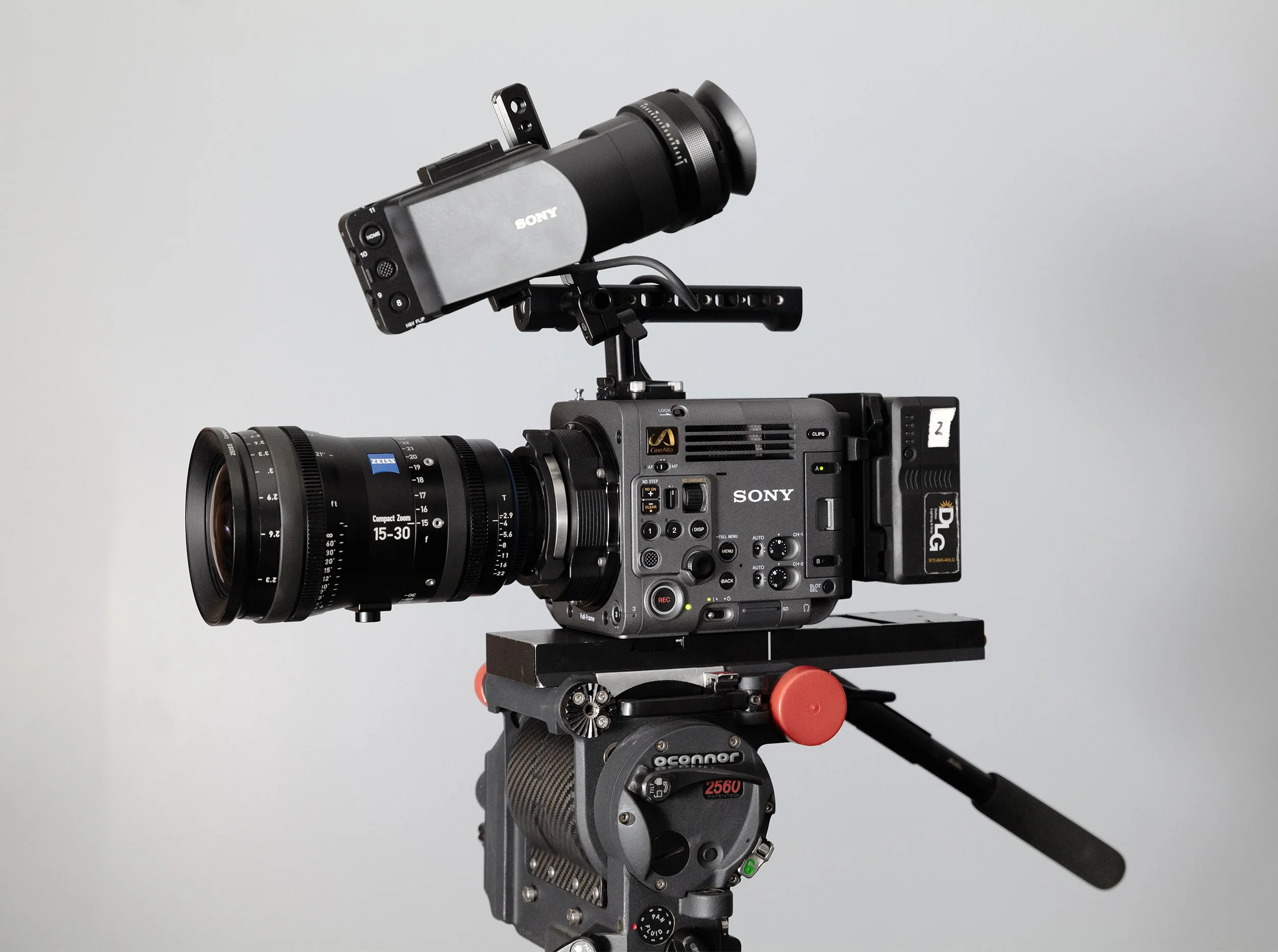 Sony BURANO with a Zeiss CZ.2 zoom an a O'Connor tripod head.