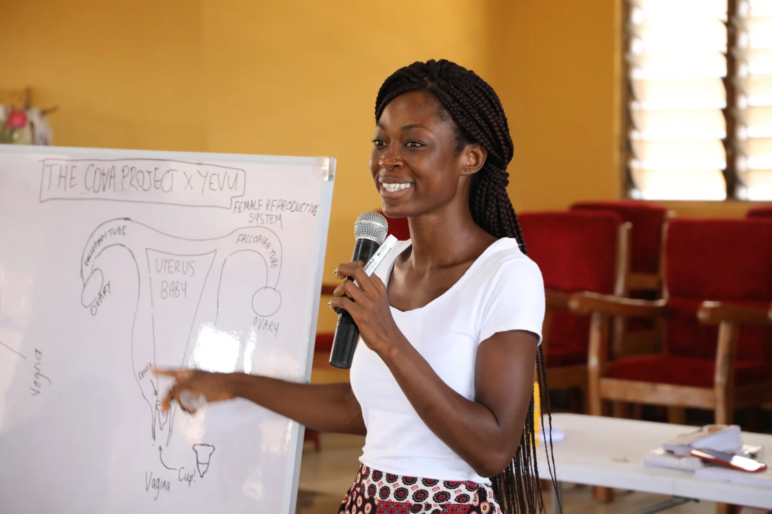 A locally led Cova menstrual health education session