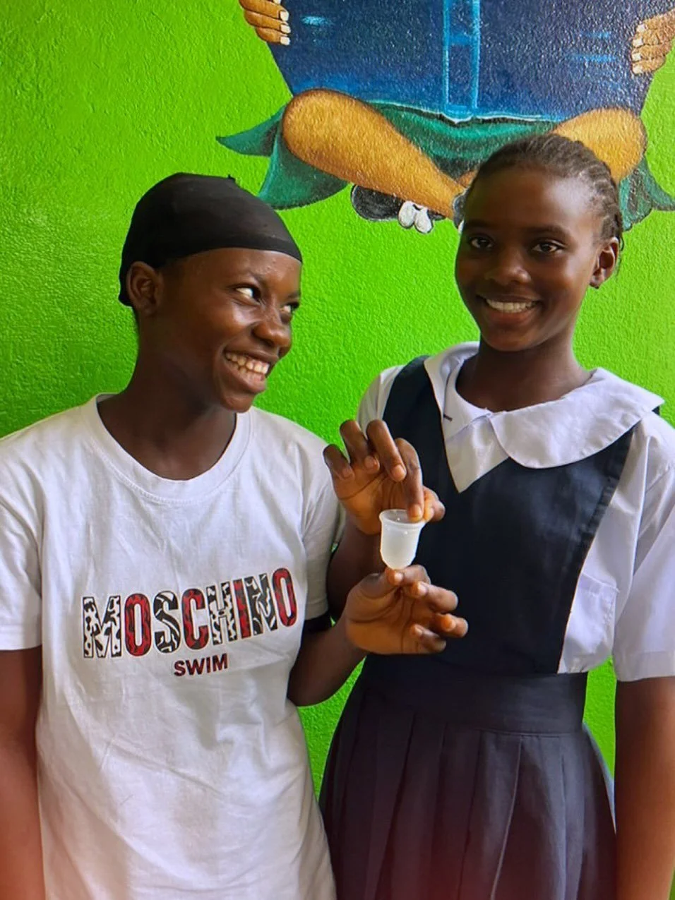 Period poverty = missed education. Menstrual cups = 10 years of freedom. Make a difference with @thecovaproject 🧡