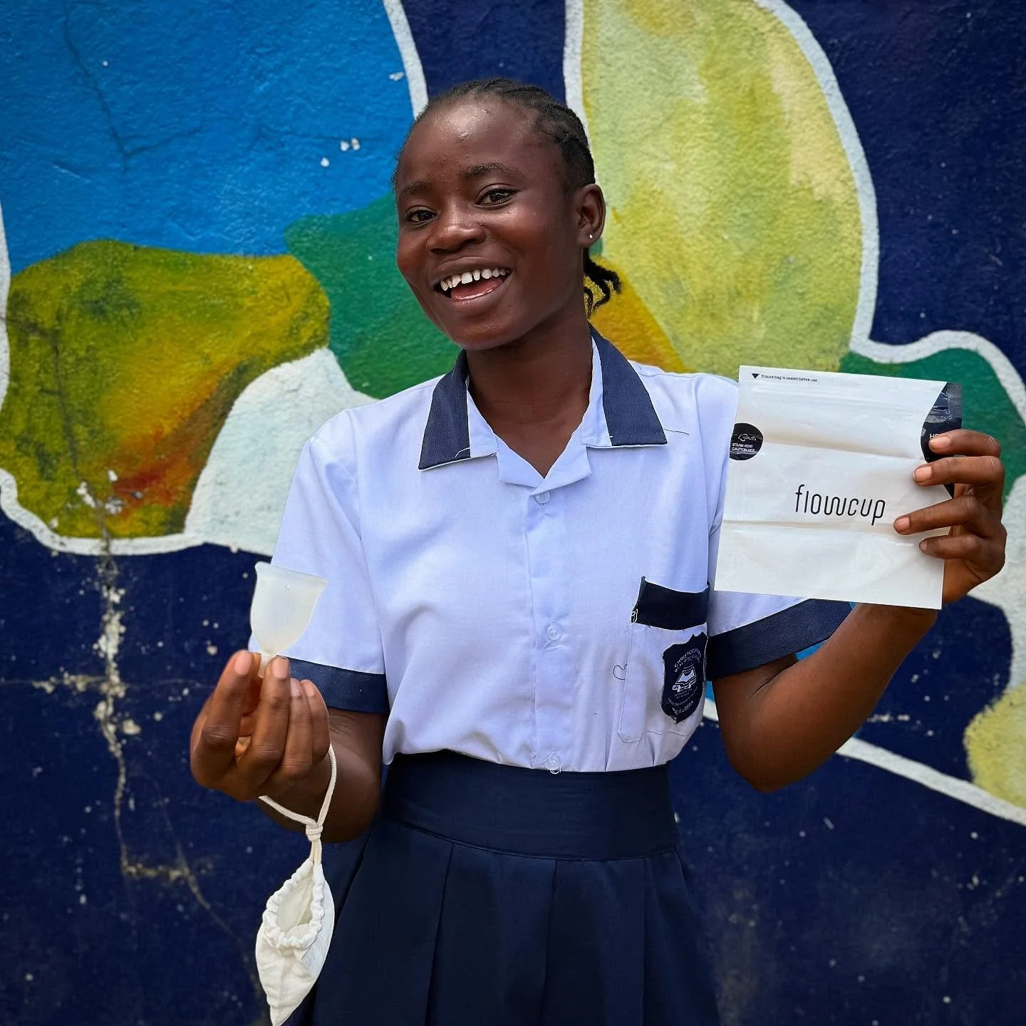 4 menstrual cups or 20,000 single use products in a lifetime. That&rsquo;s the difference. 
Sometimes half the joy of the @flowcup is girls realising their used pads won&rsquo;t end up in their waterways. Clean products and clean environments. 💧