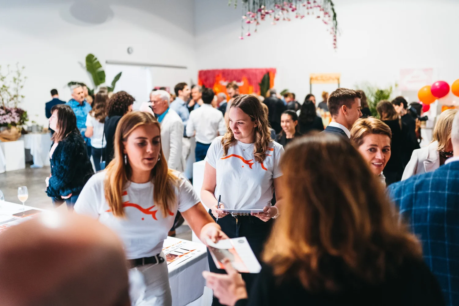 Volunteers and supporters at a Cova Project event
