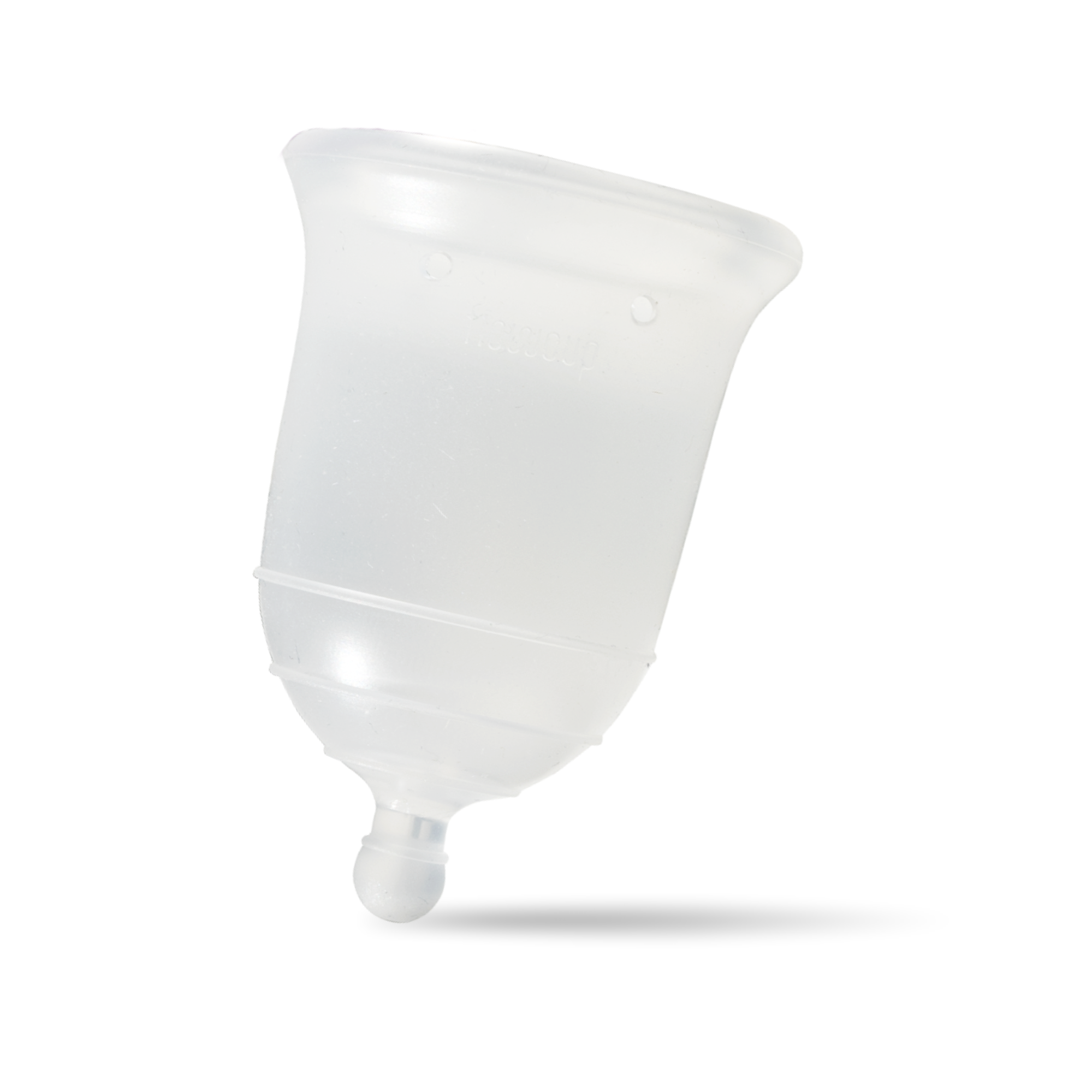 Close-up of menstrual cup.
