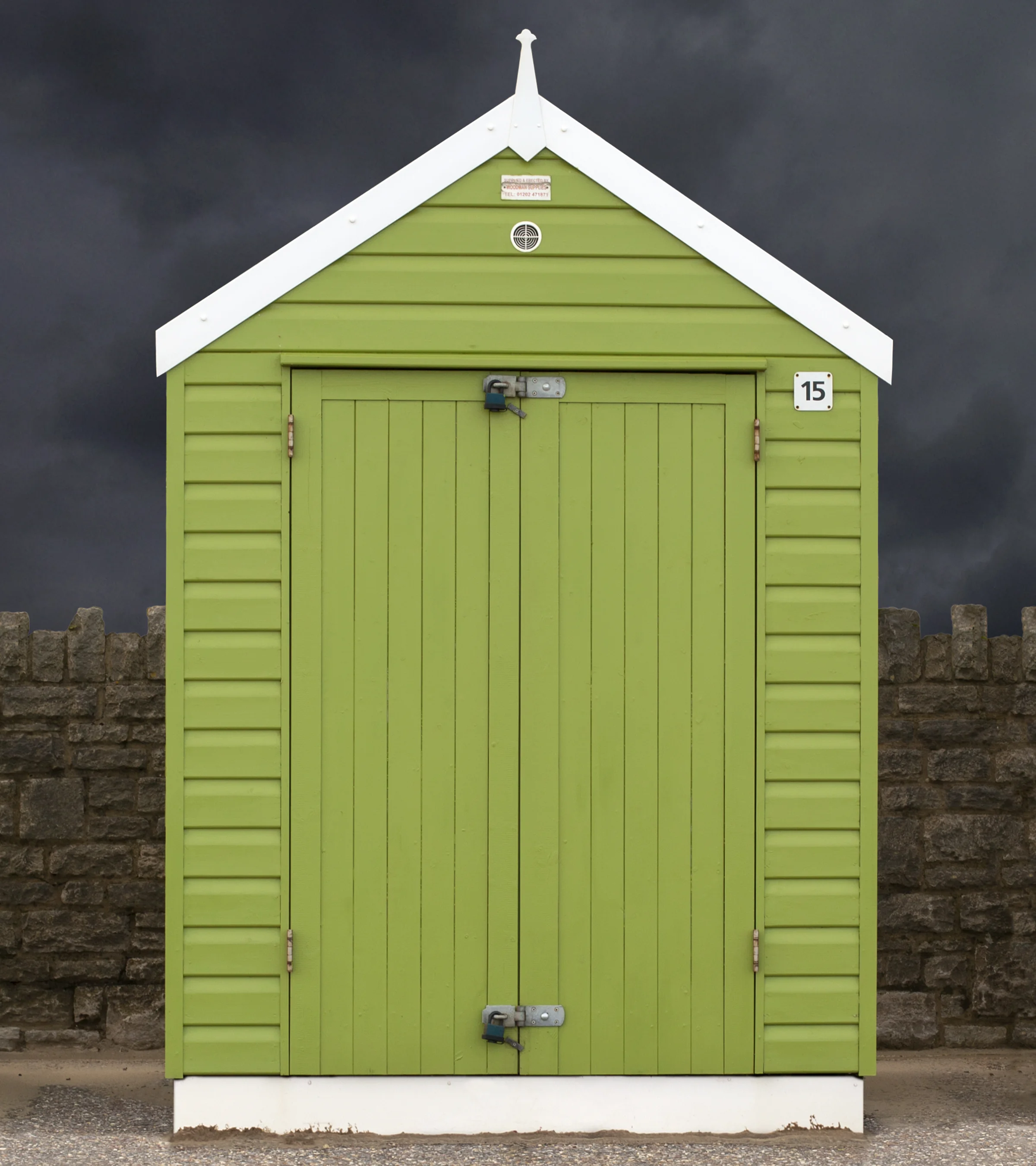 Judy Gelles, Beach Hut No. 15 , 2015 Digital pigment print, 9 x 8 in, edition of 10; 18 x 16 in, edition of 10 Inquire