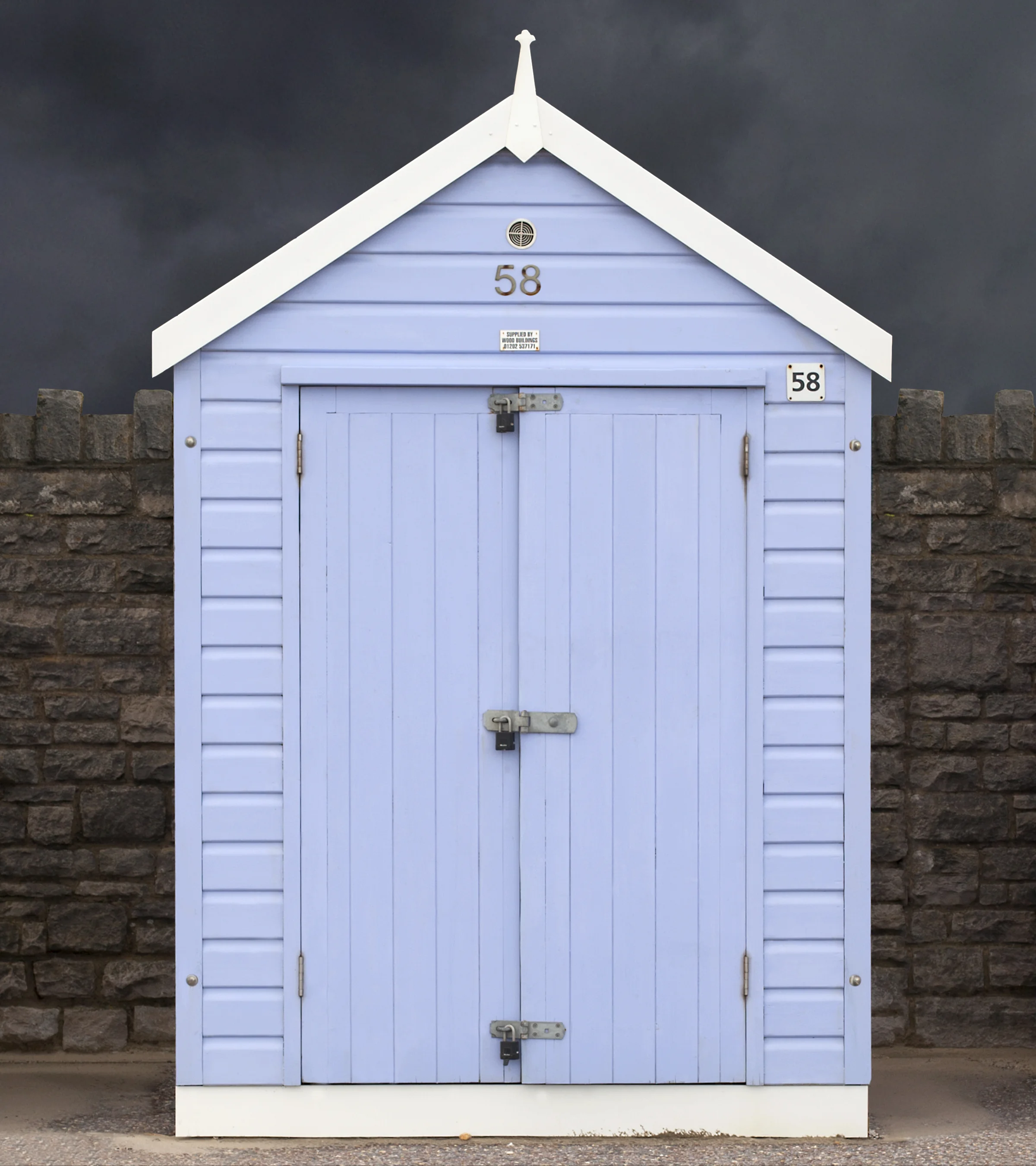 Judy Gelles, Beach Hut No. 58 , 2015 Digital pigment print, 9 x 8 in, edition of 10; 18 x 16 in, edition of 10 Inquire