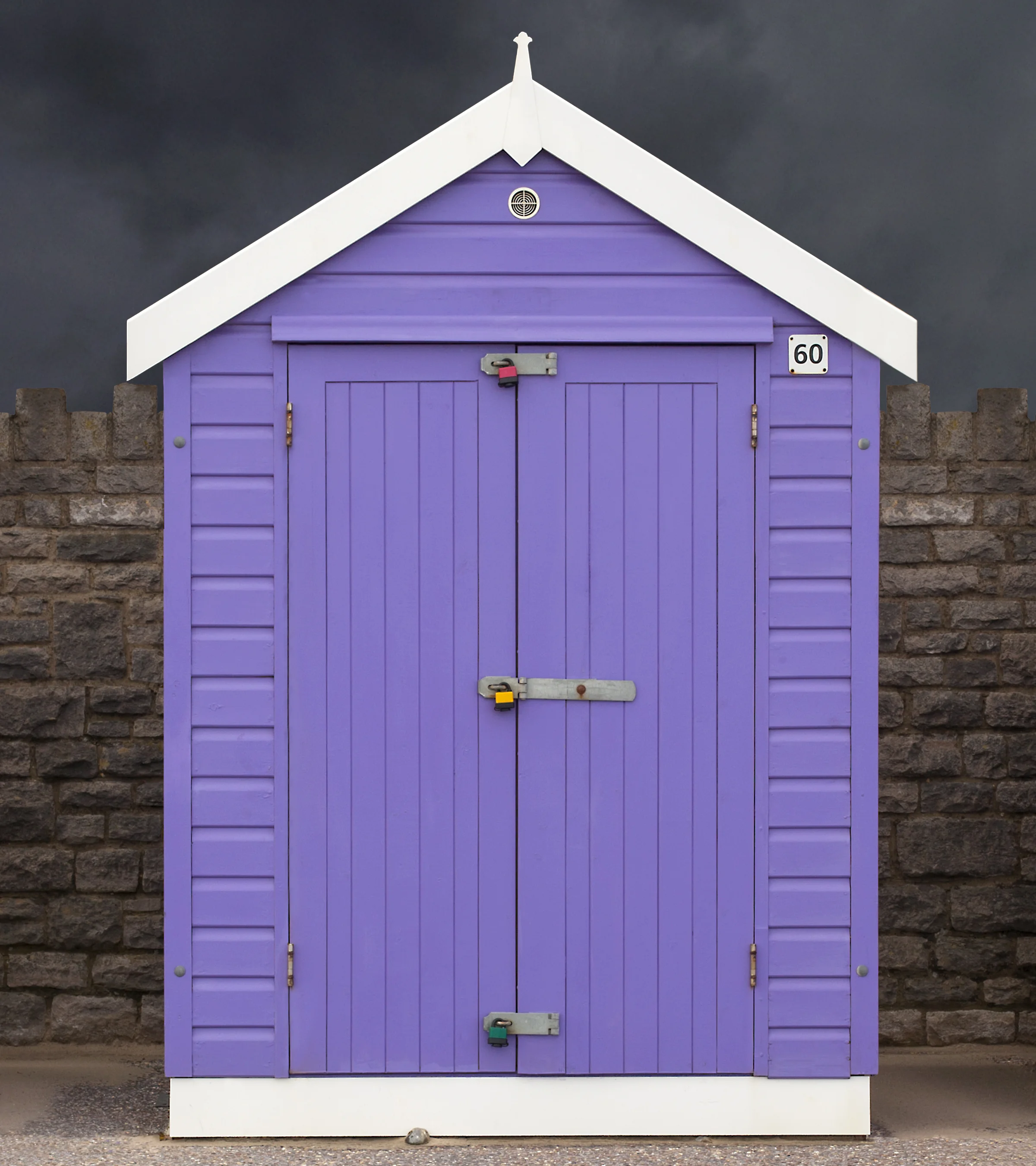 Judy Gelles, Beach Hut No. 60 , 2015 Digital pigment print, 9 x 8 in, edition of 10; 18 x 16 in, edition of 10 Inquire