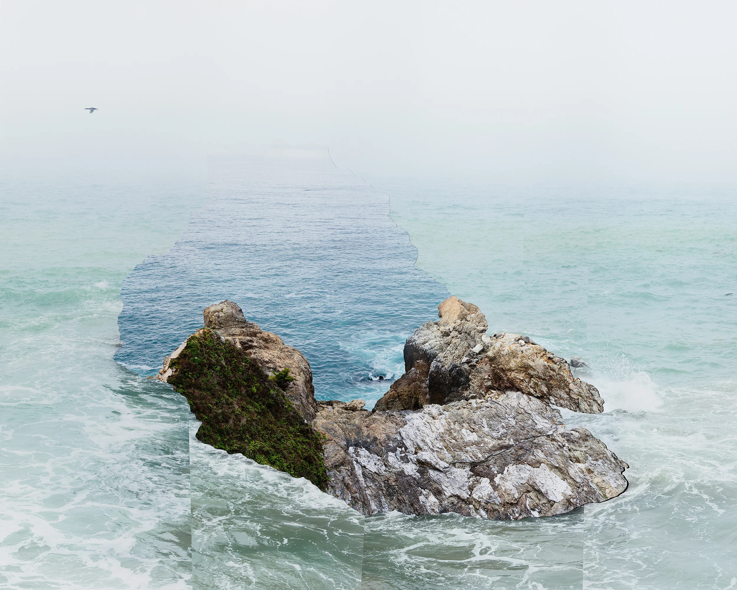 Laura Plageman, Response to Print of Pelican Rock, California , 2014 Digital pigment print, 32 x 40 in, edition of 4; 20 x 25 in, edition of 5 Inquire