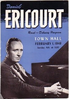 Music advertisement for Daniel Ericourt