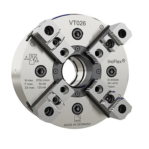 Power chuck        with through-hole