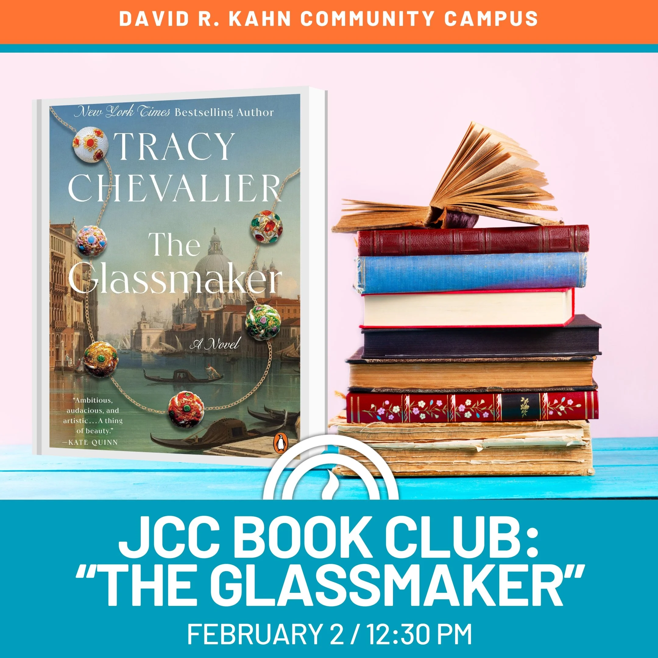 JCC Book Club: "The Glassmaker" by Tracy Cheval