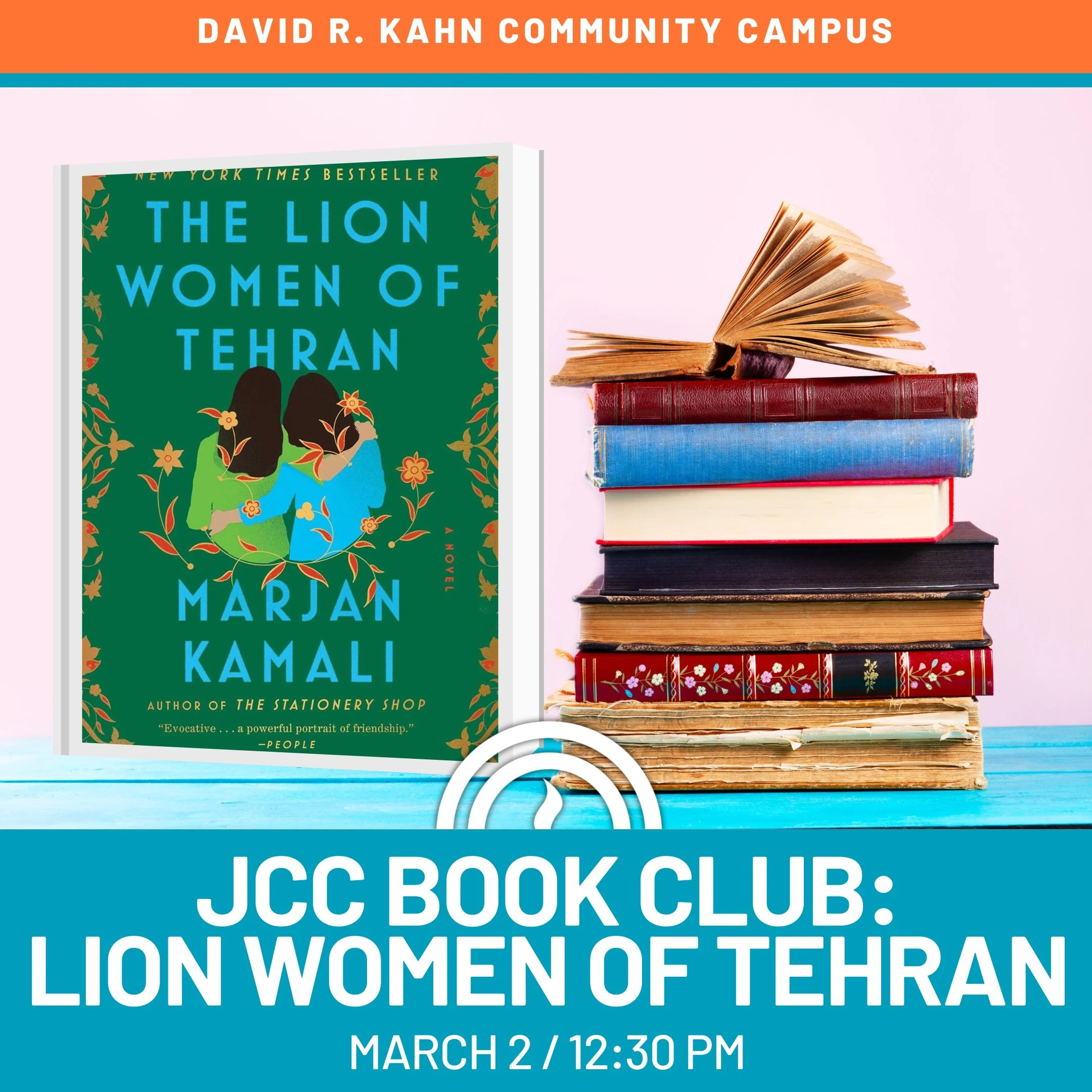 JCC Book Club: "The Lion Women of Tehran" by Marjan Kamali