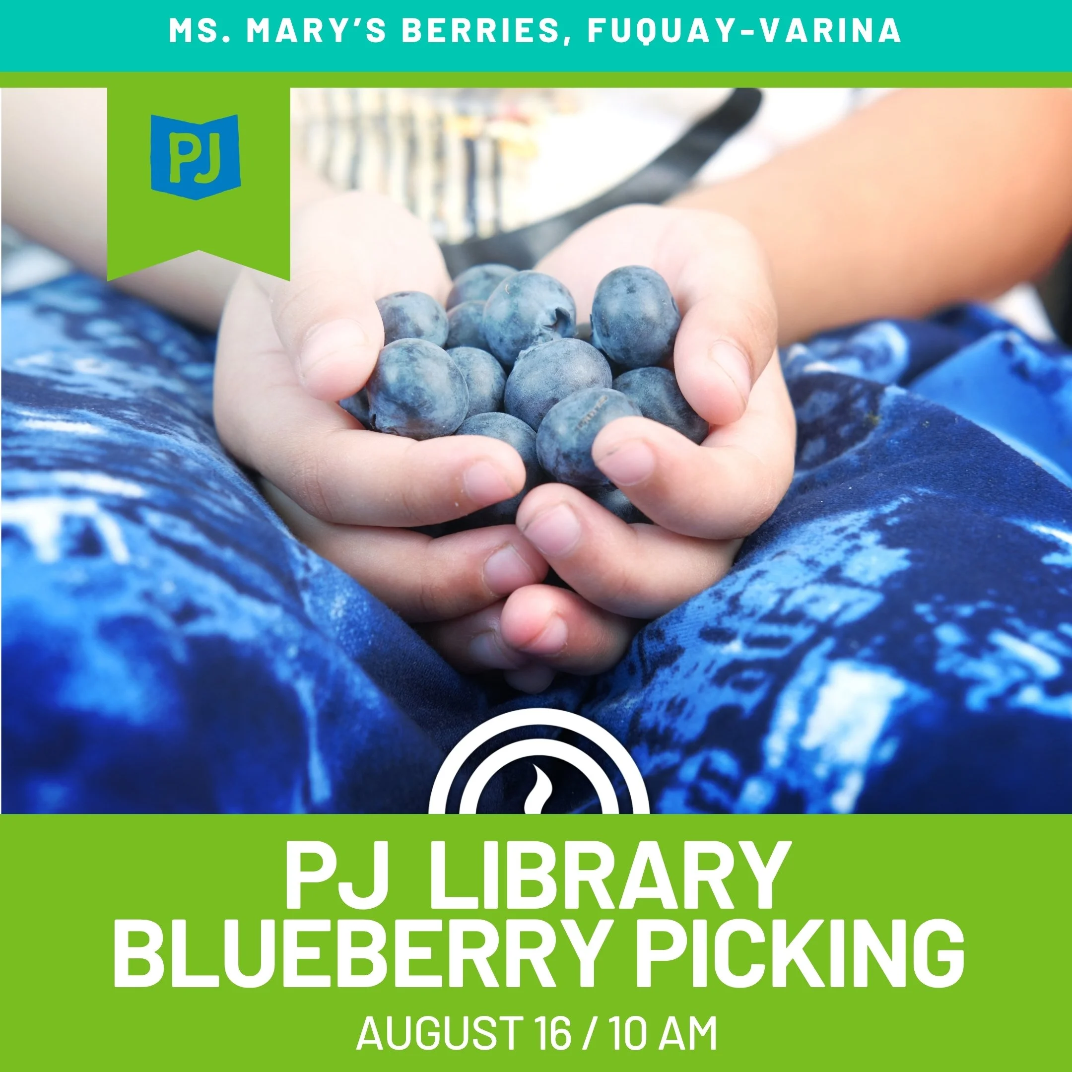 PJ Library Goes Blueberry Picking