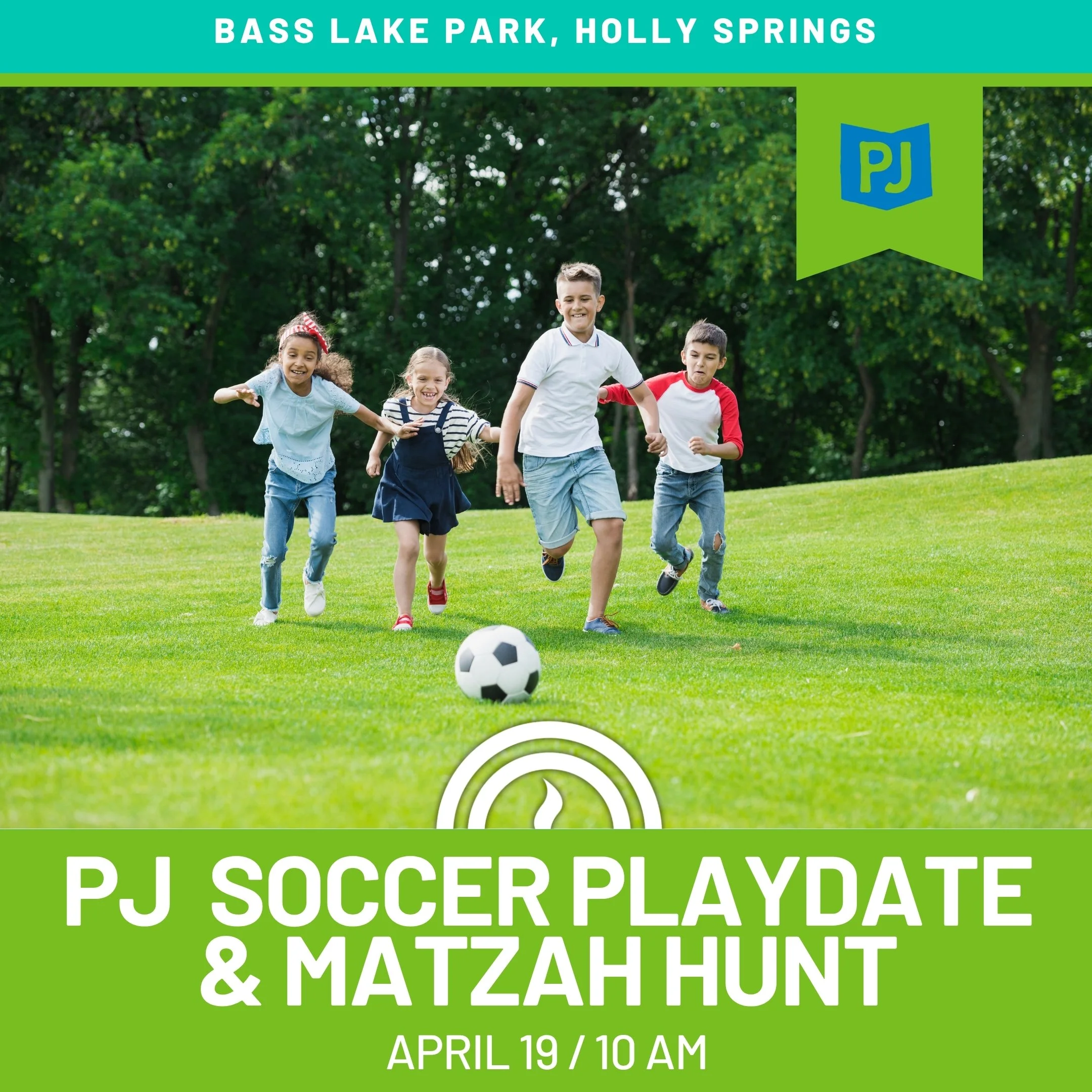 PJ Library Soccer Playdate &amp; Matzah Hunt