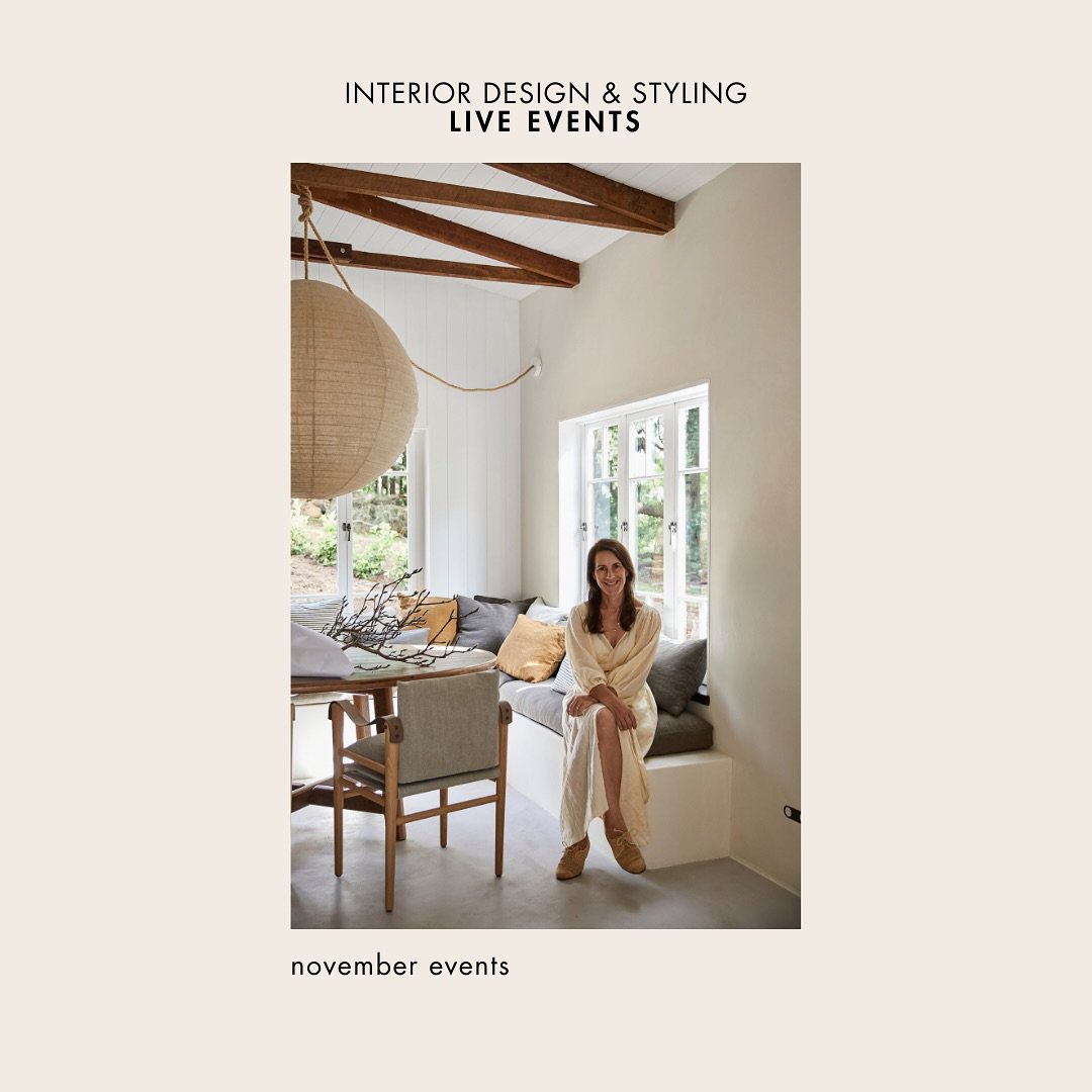 LIVE INTERIOR DESIGN &amp; STYLING EVENTS 📣

I&rsquo;m excited to officially invite you to join me for a series of interior design &amp; styling events, including a belated book tour!

JOIN ME &amp; SPECIAL GUESTS:

📍LOS ANGELES
November 15th at 3 