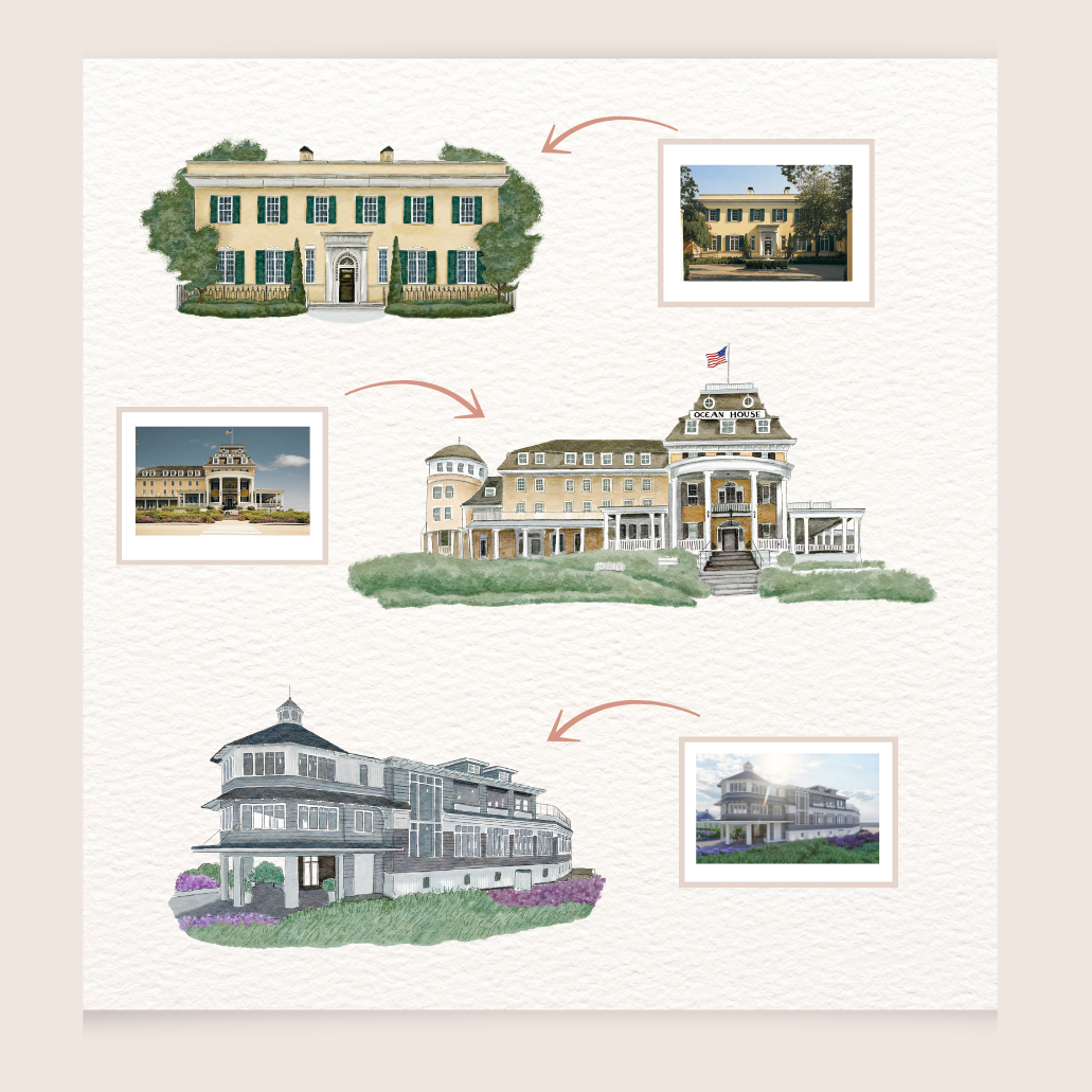 Custom Watercolor Portrait of a Meaningful Place