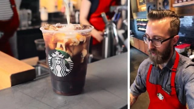 Starbucks Holiday Barista Craft - The Spiced Sweet Cream Cold Brew by Clint