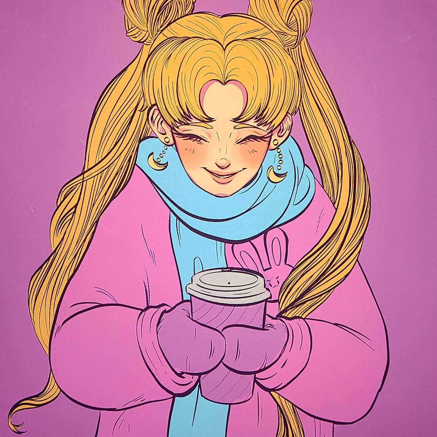 No lie this is one of the very first drawings on my iPad 2+ years ago but I never shared it anywhere as I didn't know how I felt about it at the time! Warm sweaters and happy thoughts to all of you this holiday week! ☆&curren;~
#usagi #holidays #warm