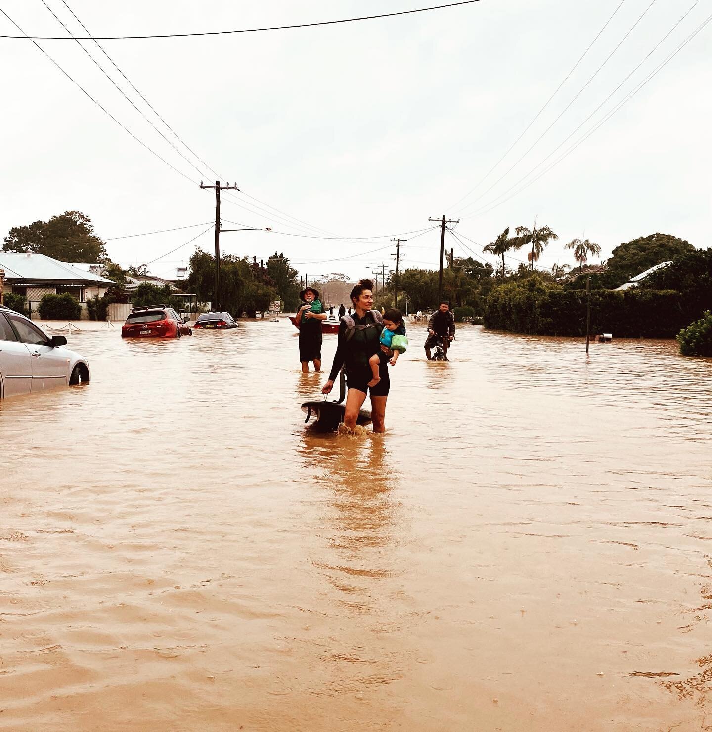 Its been a big week!!
What even was Monday?
Was that even real?!
Evacuating from a Natural disaster ✅

After being woken to evacuate as our home filled with water, I put a floaty on Velzy and paddled her up my street to a &lsquo;safe zone.&rsquo;

La