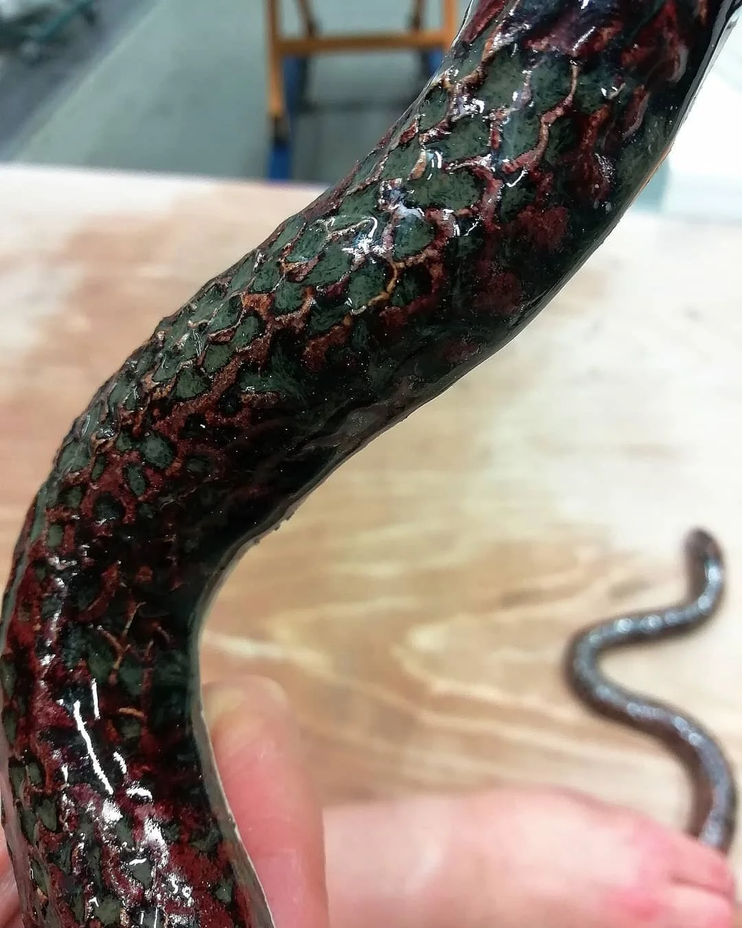 Left picture - snakeblood oxidation
Right picture - snakeblood reduction