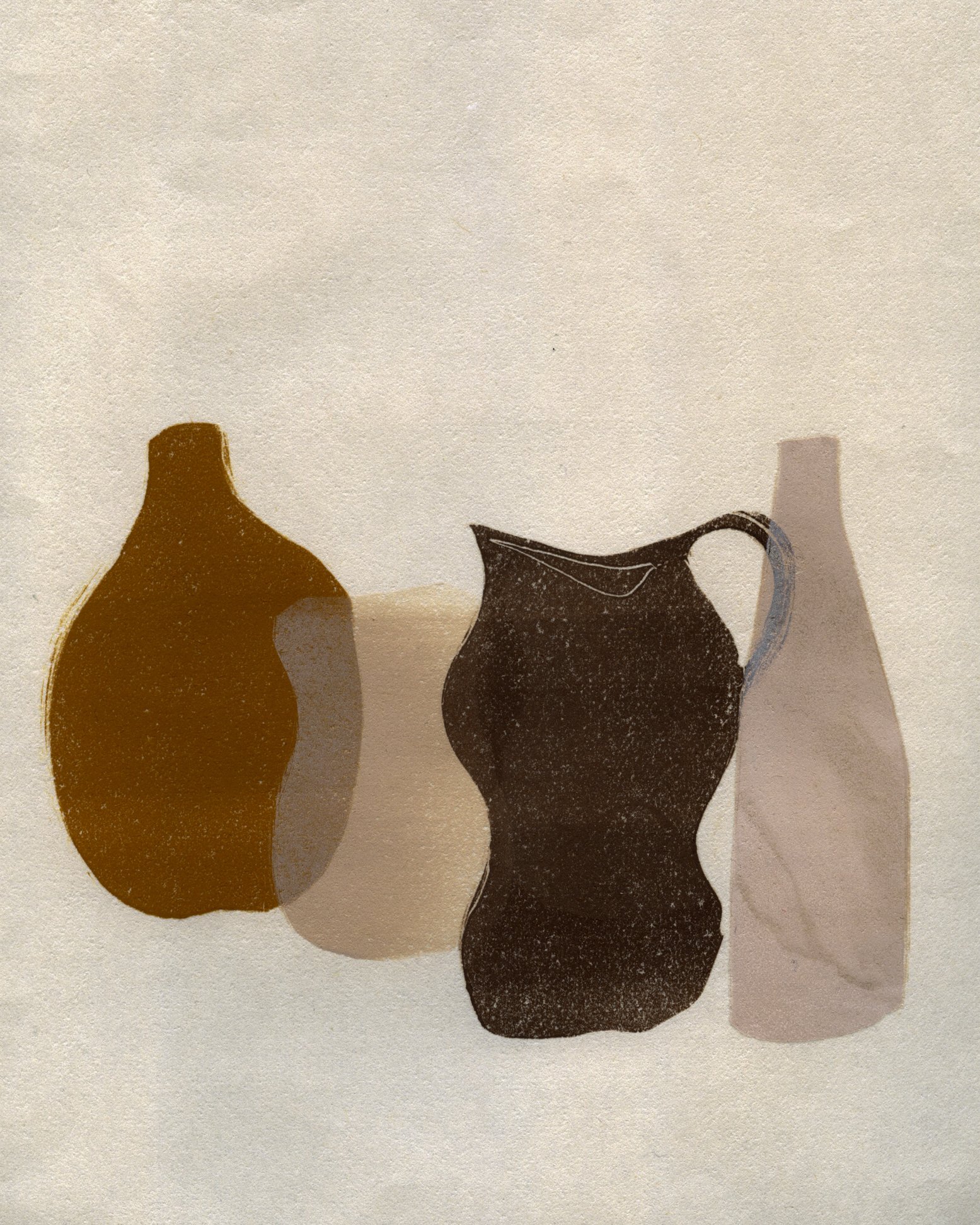  untitled, 2023  One-of-a-kind handmade monotype drawing on Japan paper   