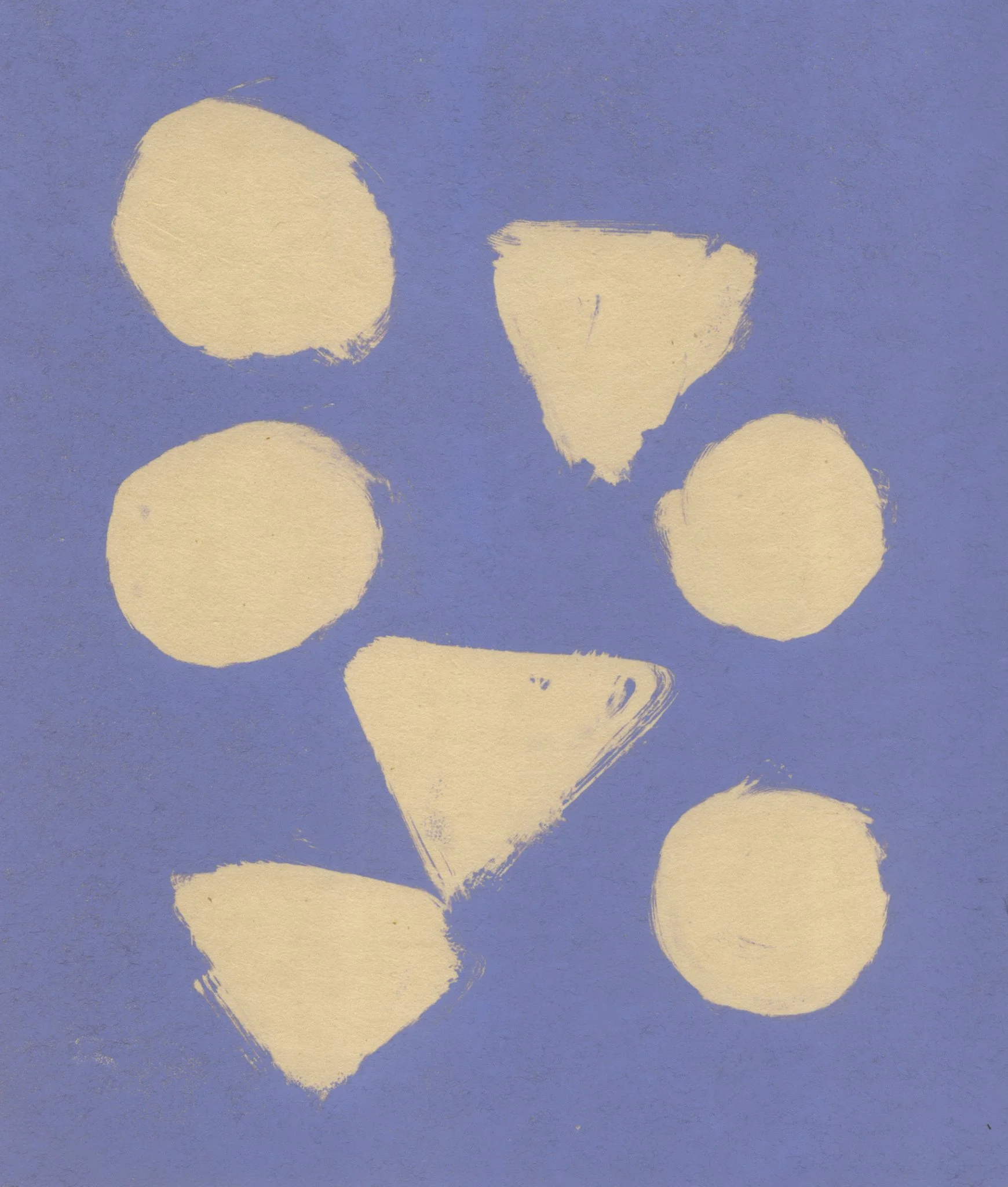  stones, 2026   monotype on washi  