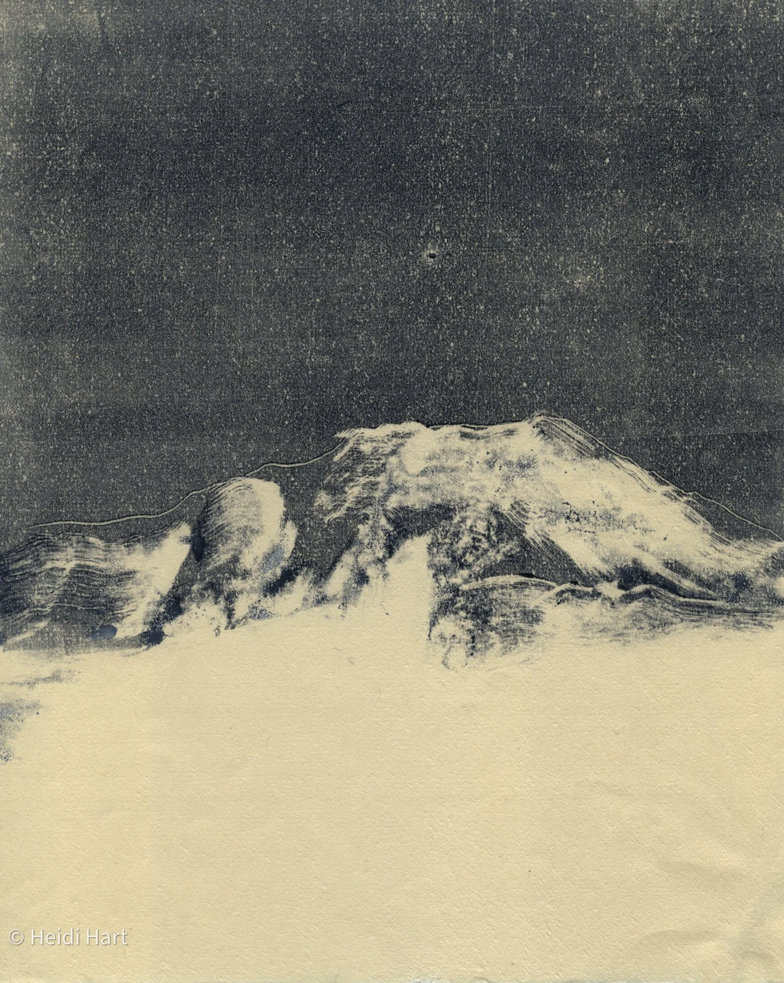  landskap, 2022  monotype on washi  
