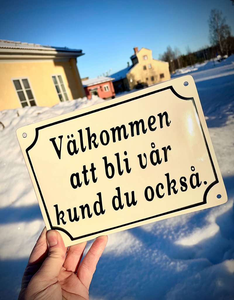 Välkommen att bli vår kund du också