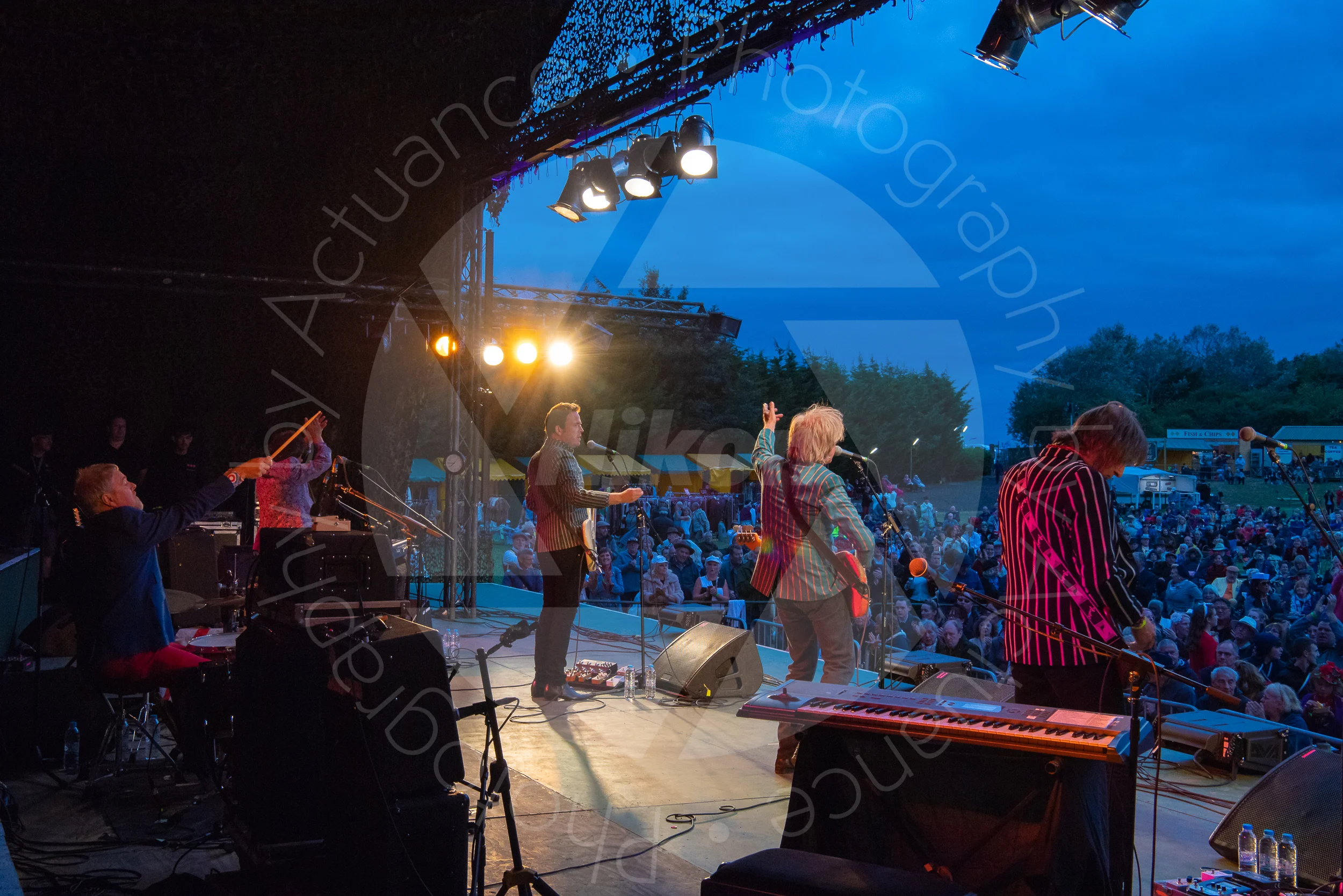  The Overtures on stage in the Main Arena at Twinwood Festival 2018 