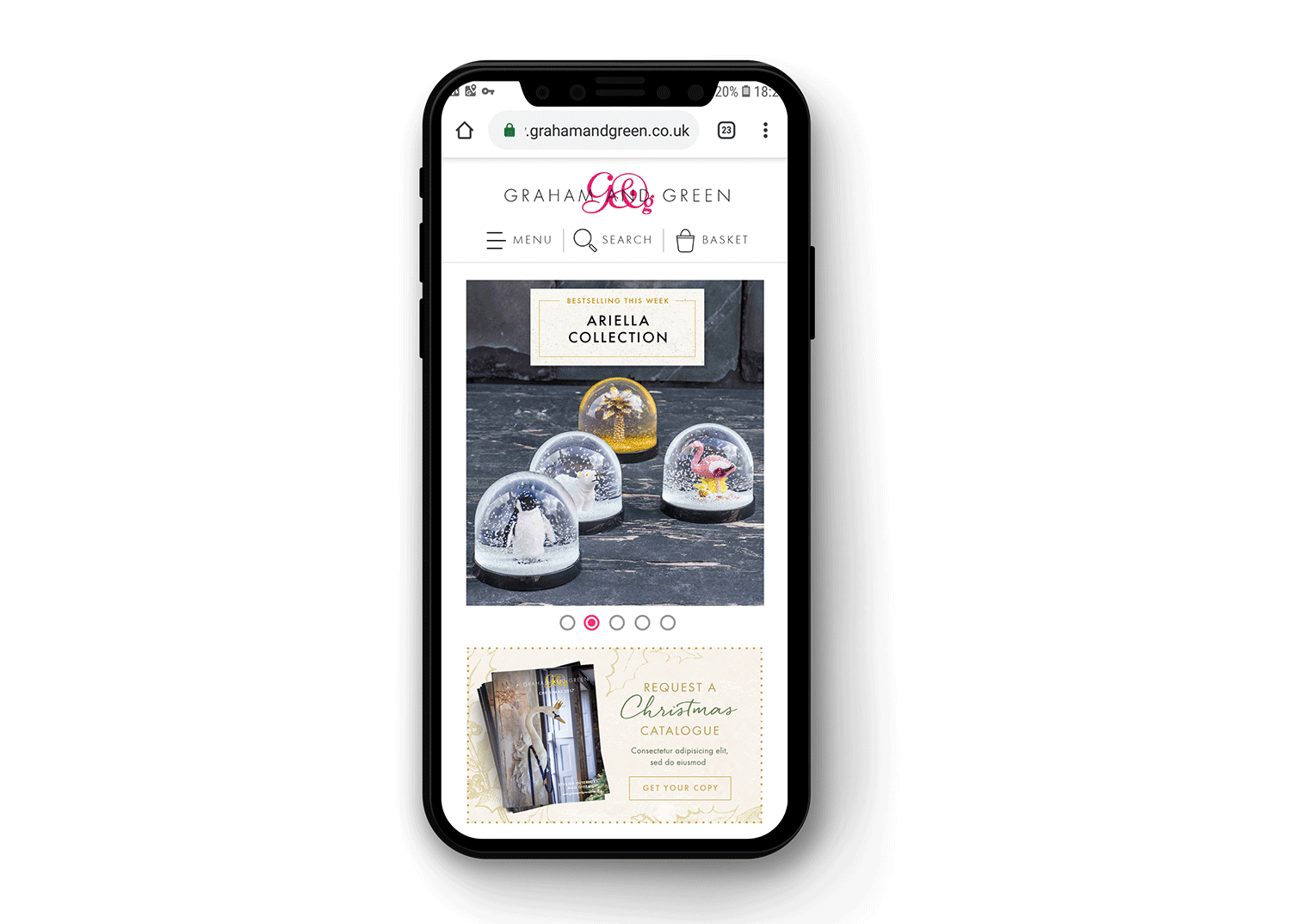 Below: The original design for the hub (content) page, housing all videos, blog posts, travel snaps, interviews and in store events.
