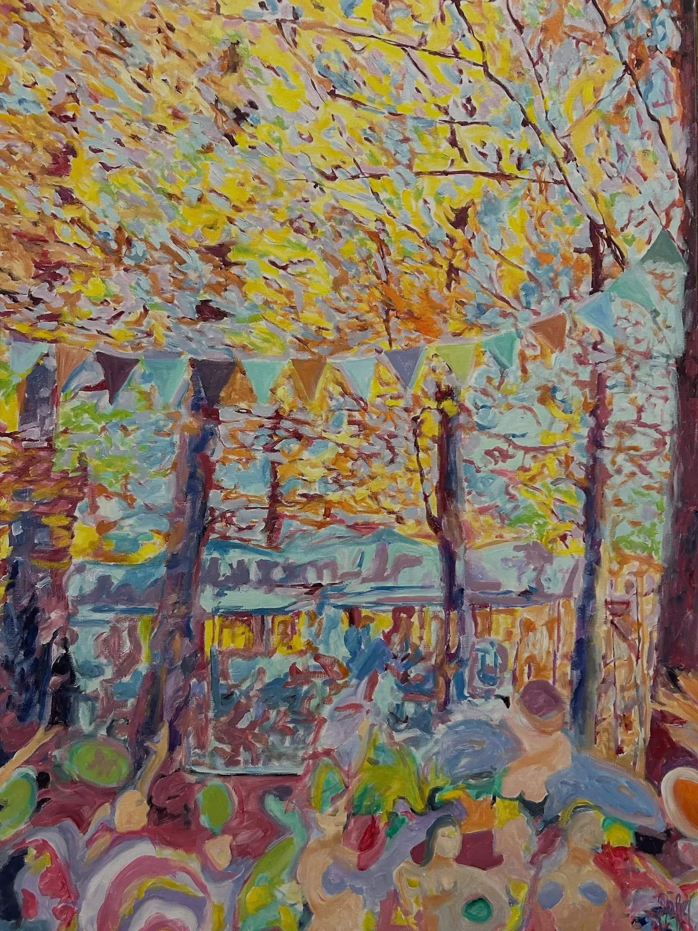 .
Title: &ldquo;Karnawald (A)&rdquo;
 &copy; Oliver Staeuber 
Technique: Oil on cotton canvas
Size: 110 x 80cm
Year: 2025
One of a kind
Exklusiv in der Galerie Hergiswil
.
Kunstausstellung:
&ldquo;Zwischen Gezeiten und Schatten&rdquo;
&Ouml;l- und Ak