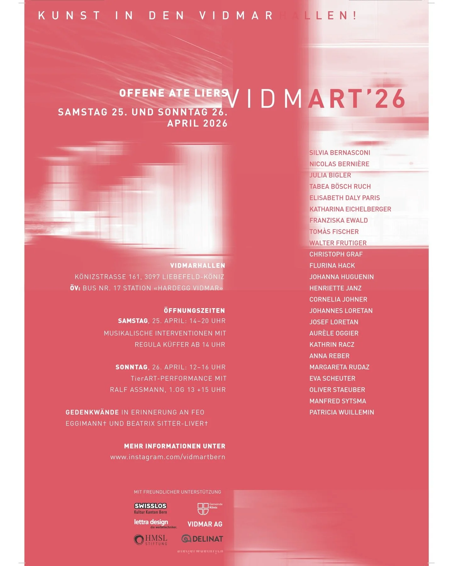 Vidmart 26
Save the date!
Sa. 25.04. - So. 26.04.2026