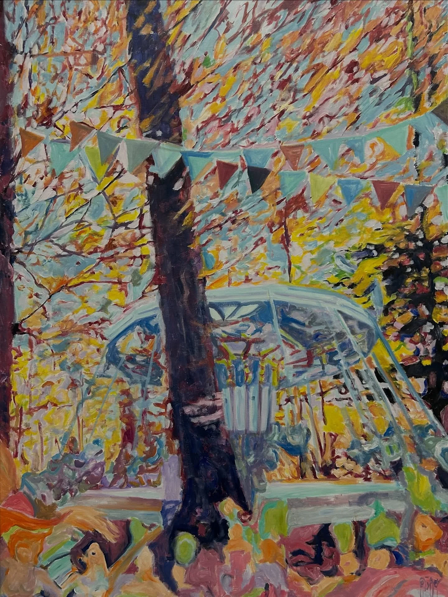 .
Title: &ldquo;Karniwald (B)&rdquo;
 &copy; Oliver Staeuber 
Technique: Oil on cotton canvas
Size: 110 x 80cm
Year: 2025
One of a kind
Exklusiv in der Galerie Hergiswil
.
Kunstausstellung:
&ldquo;Zwischen Gezeiten und Schatten&rdquo;
&Ouml;l- und Ak