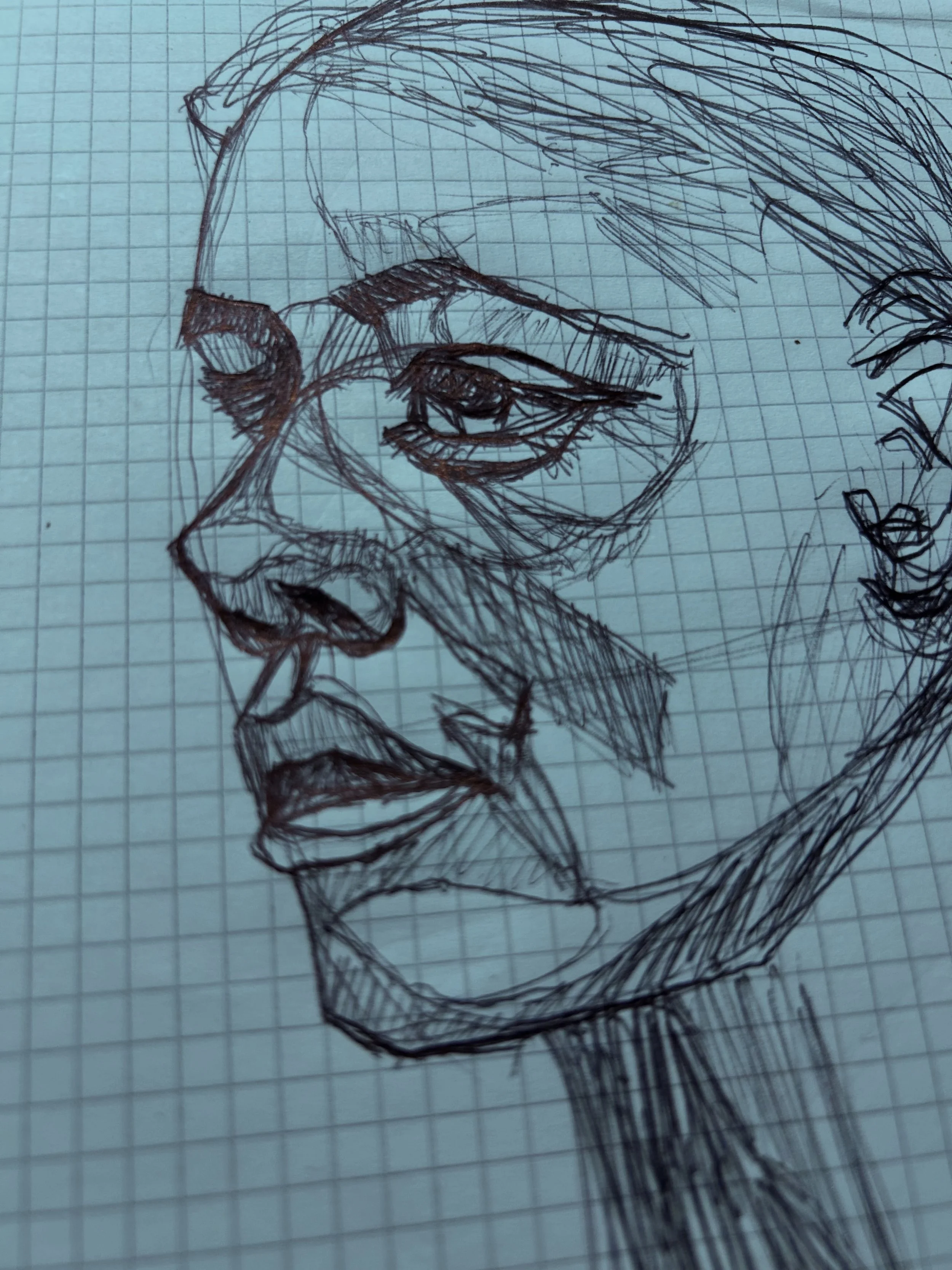 sketching process, bringing ideas together