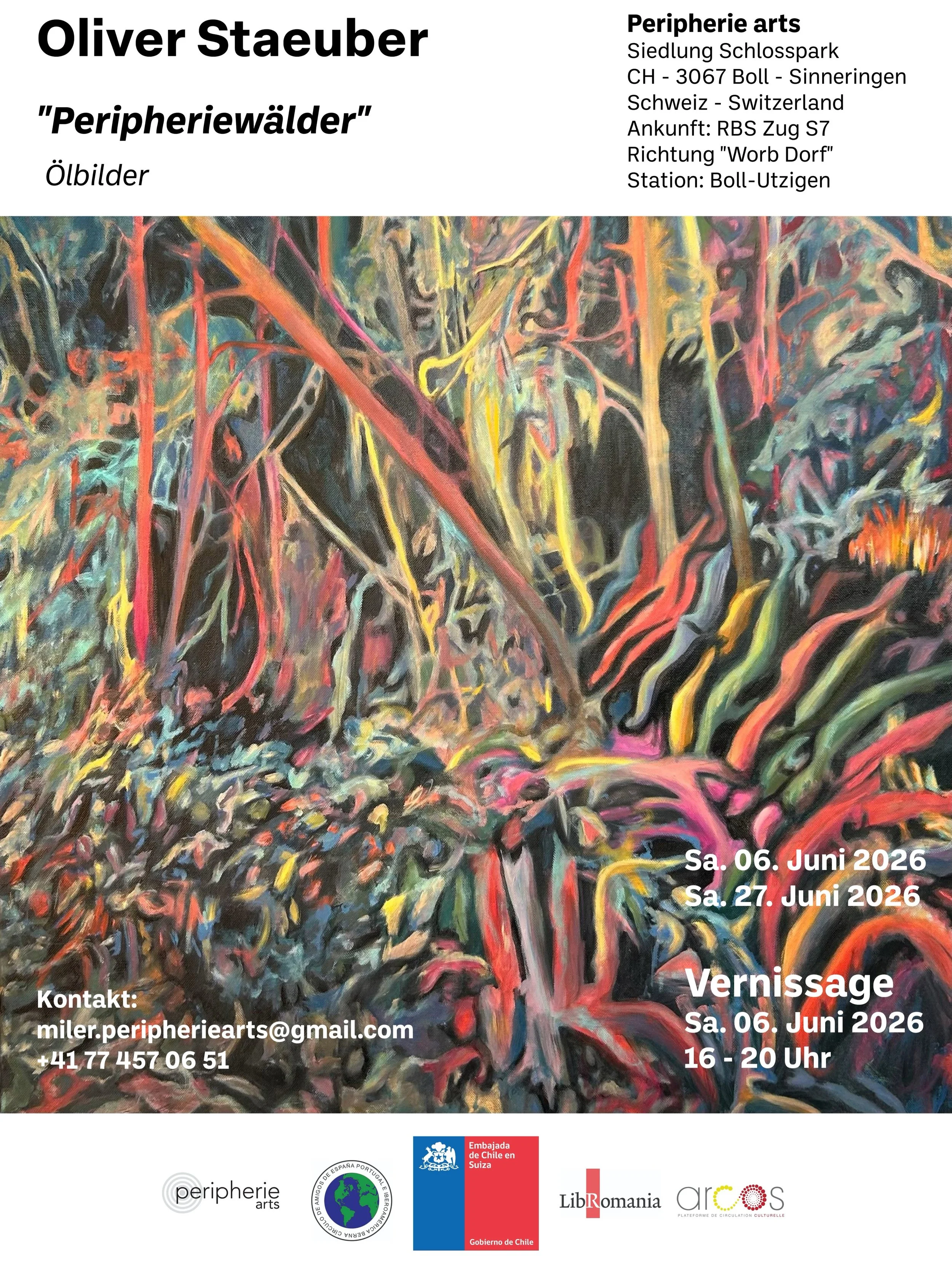 VERNISSAGE!
Sa. 06. Juni 2026
16-20 Uhr
@peripheriearts 
Siedlung Schlosspark
CH-3067
Boll Sinneringen
#kunstinbern #kunst #artists #art #vernissage