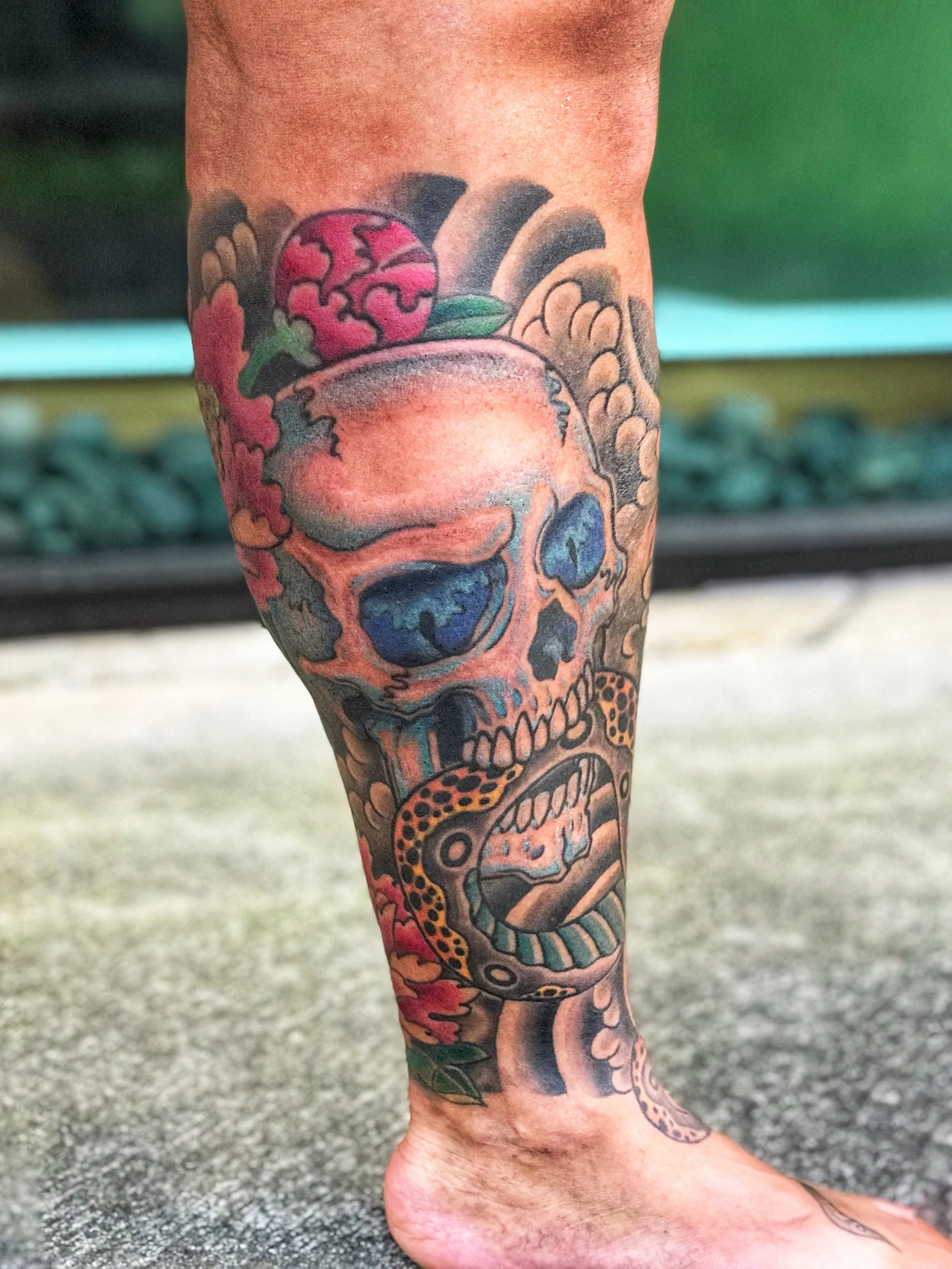 Jesse's completed Leg Sleeve