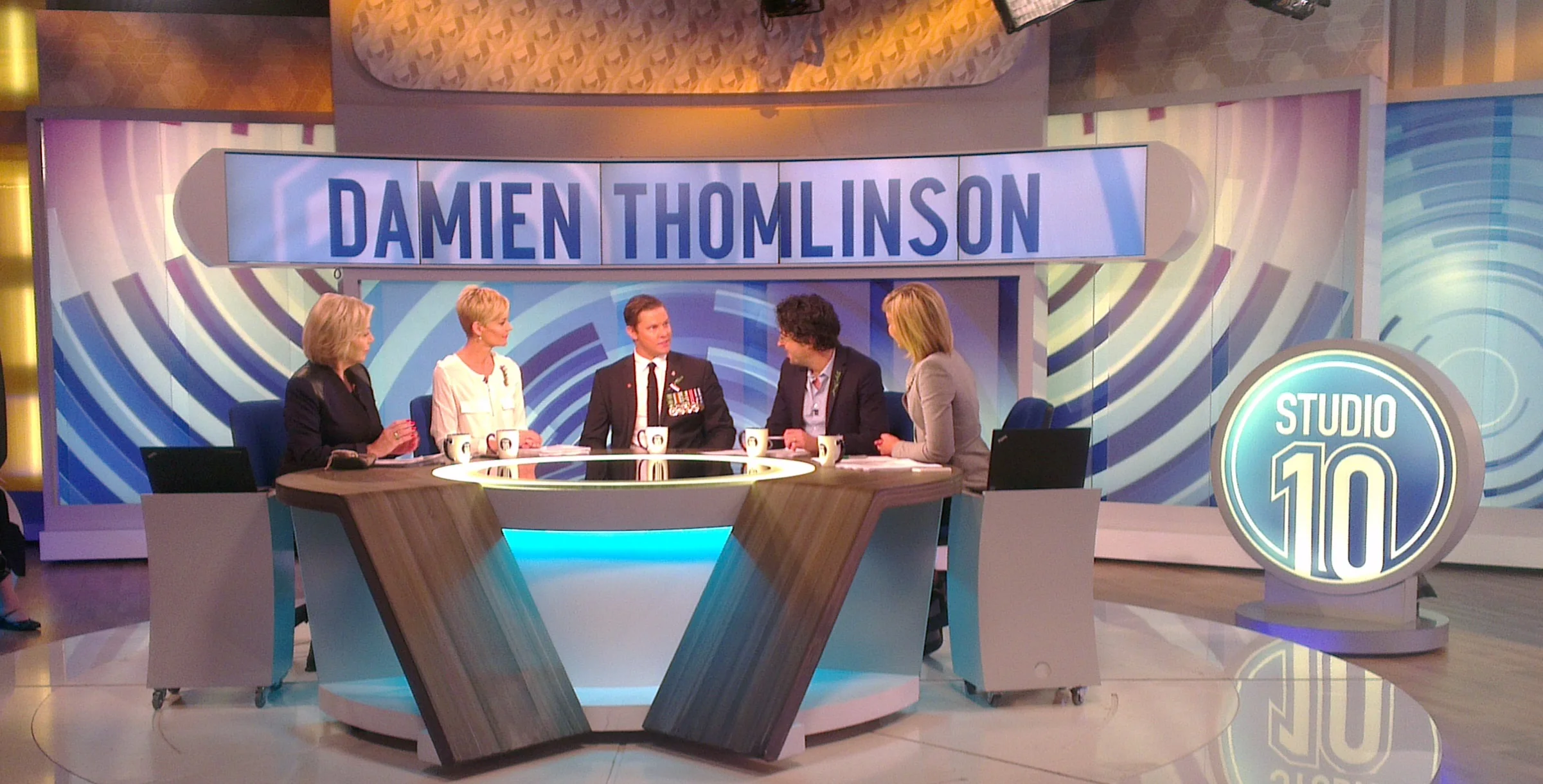 Damien joins the team on Studio 10 on Remembrance Day