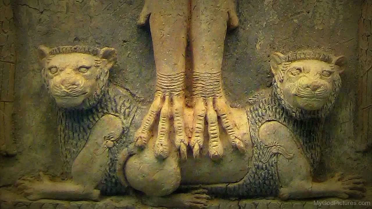 Feet of the Goddess Inanna-Ishtar
