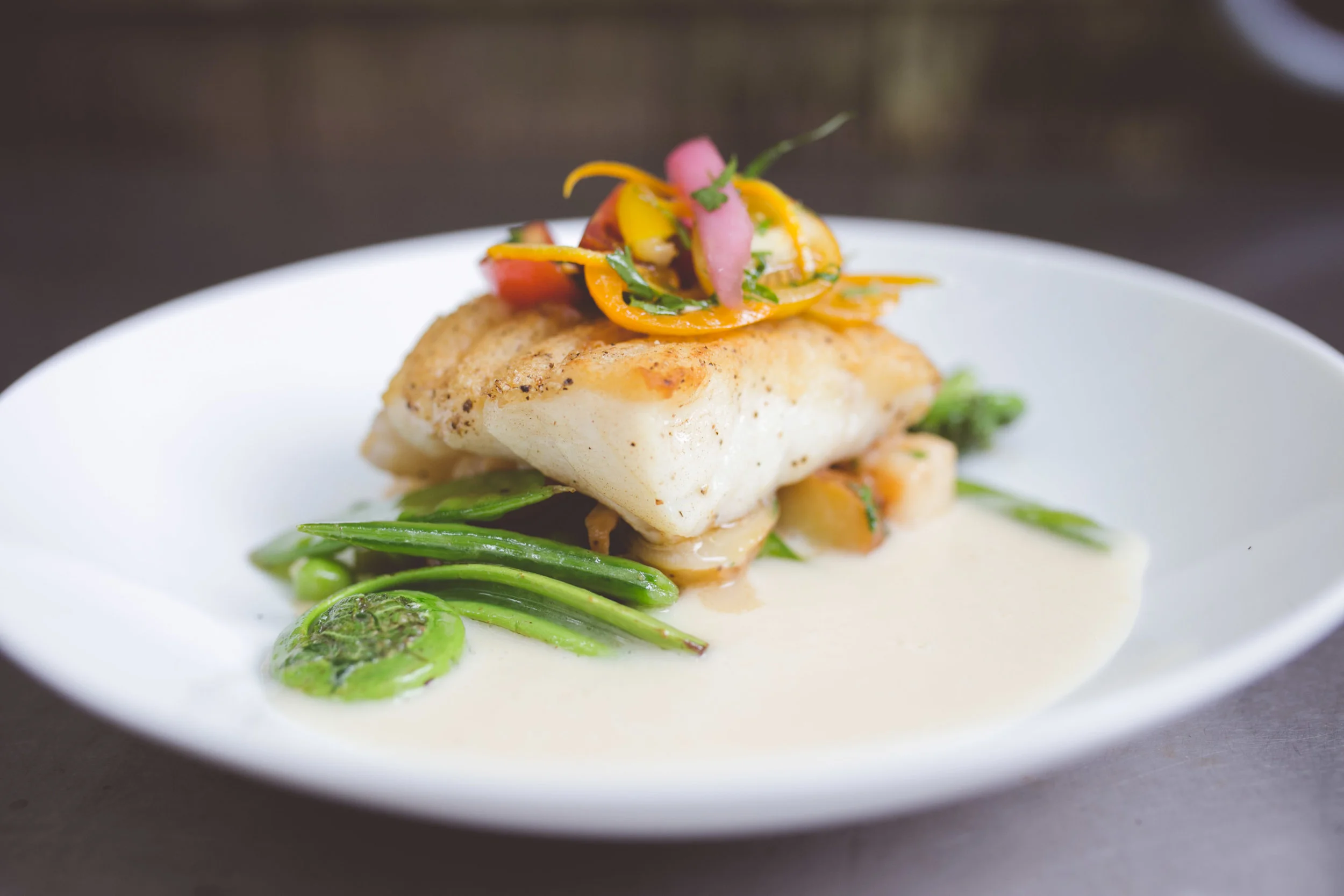 Cod, smoked fingerlings, shrimp, peas, salted cod emulsion.jpg