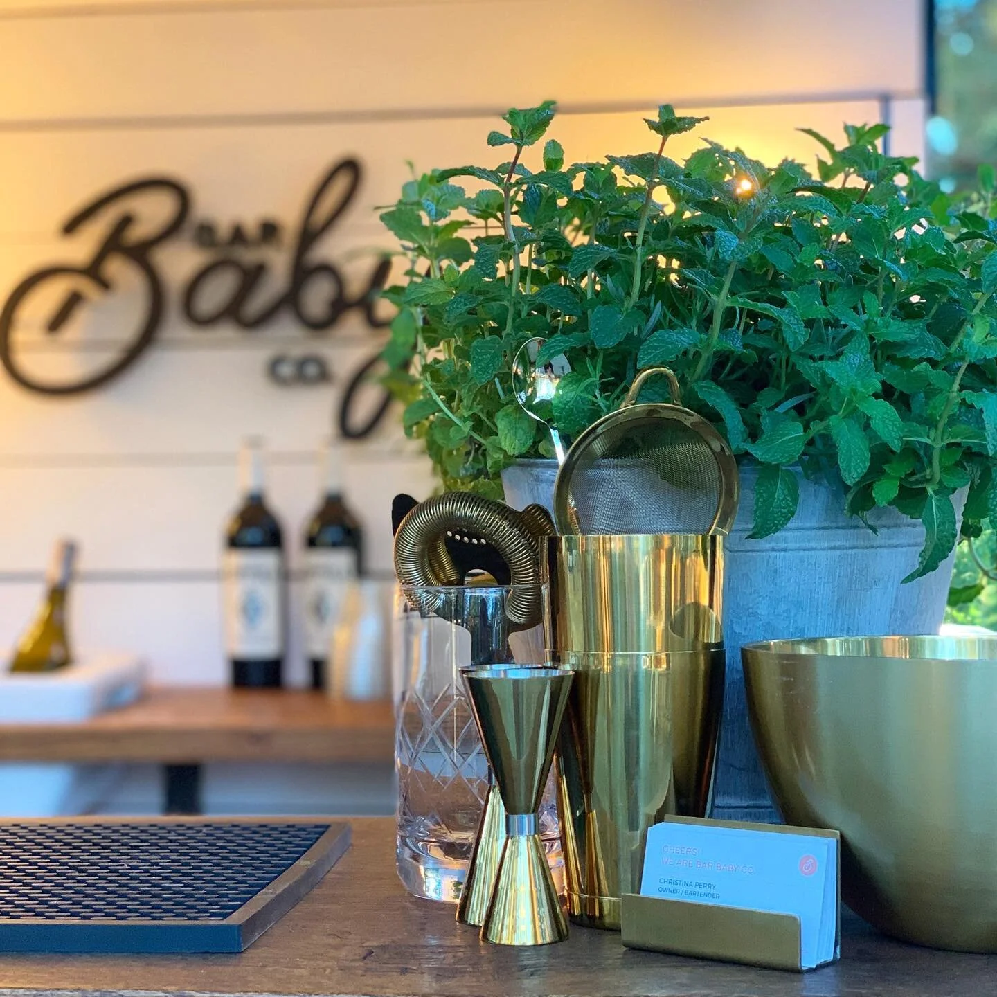 We brought the whole dang mint plant to yesterday&rsquo;s wedding and it didn&rsquo;t just look pretty 🤩&hellip; each of the bride&rsquo;s signature pomegranate honey mules was garnished with a fresh mint sprig and candied ginger.

#mobilebar #mobil
