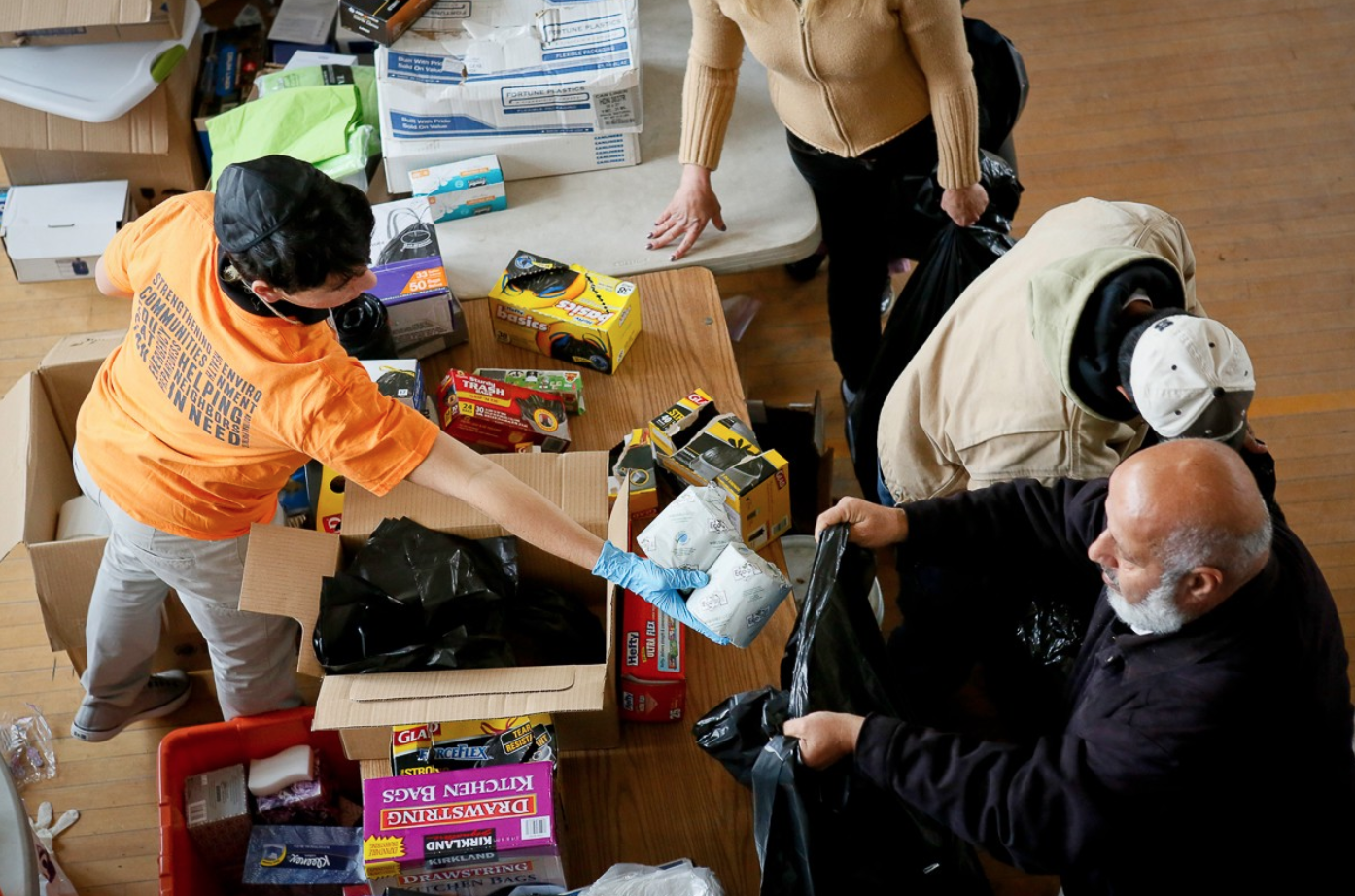 Relief center in the Rockaways after Hurricane Sandy (copyright Babita Patel)