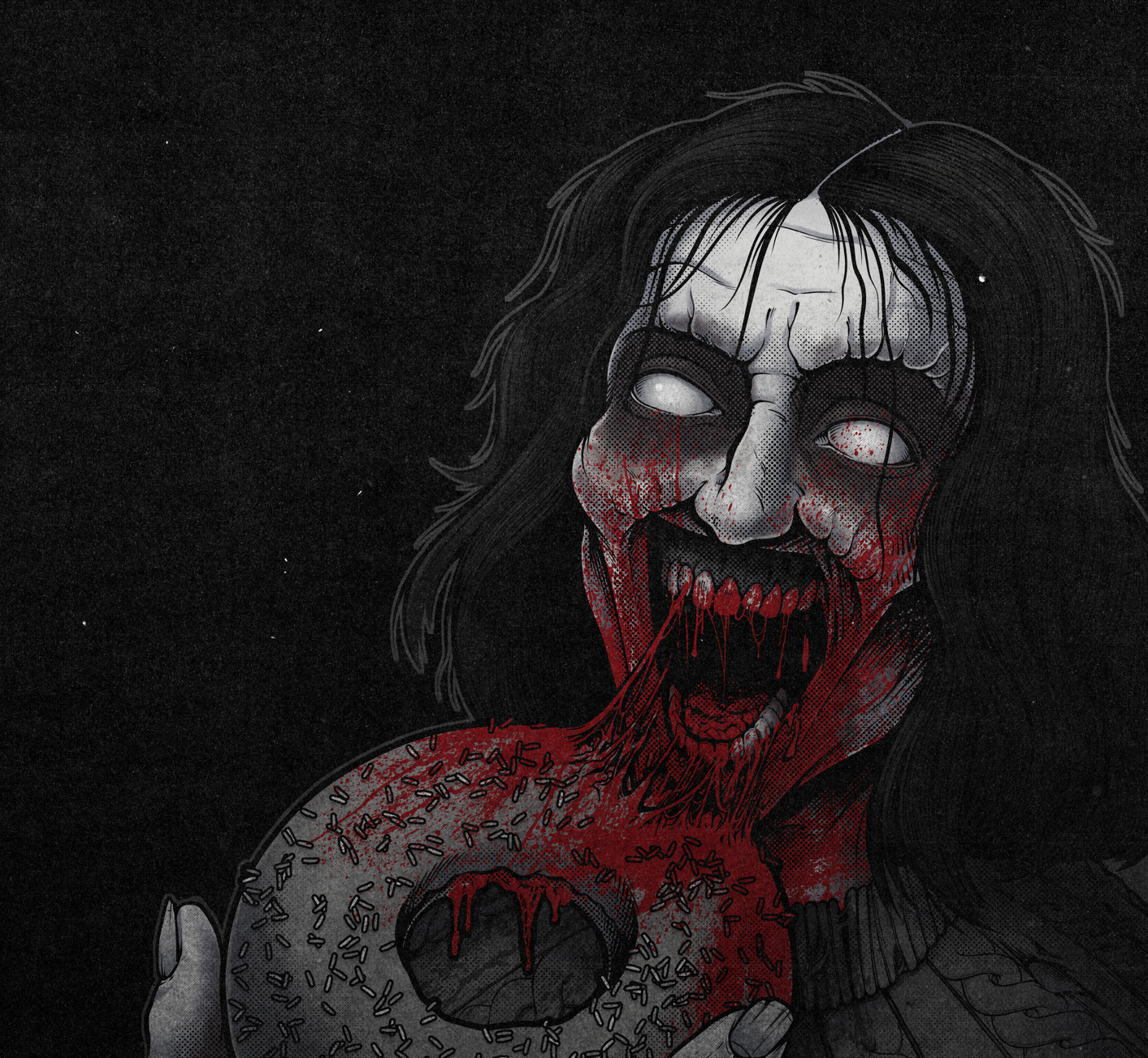 custom art for the Steam capsule for the indie video game Donut Panic