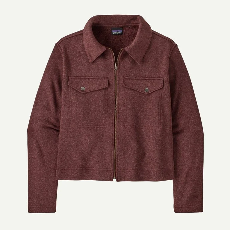 Zip Chore Jacket Dark Ruby $159