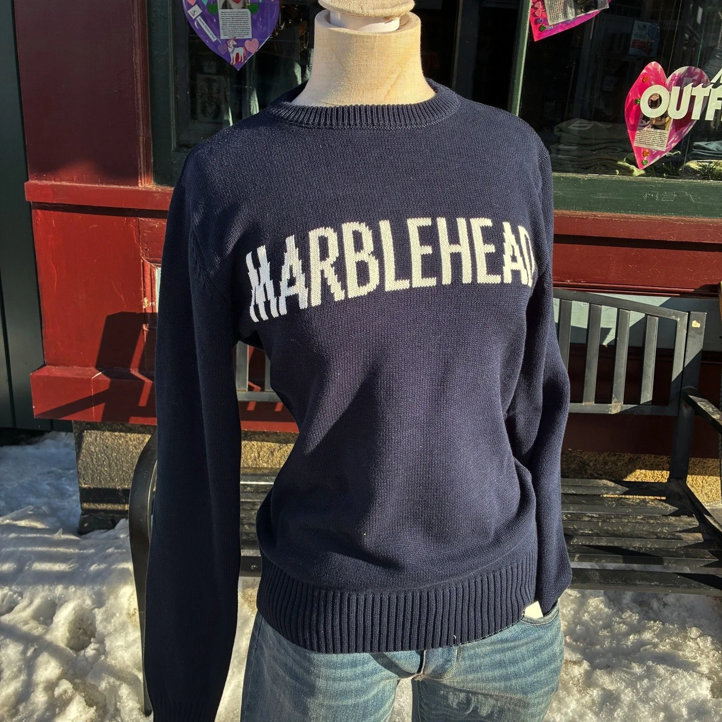 It's back!! Our beloved knit Marblehead sweater is back in stock at Marblehead Outfitters, just in time for spring ☀️

Available now for $79 in sizes XS - XL

#marblehead #smallbusiness #shoplocal
